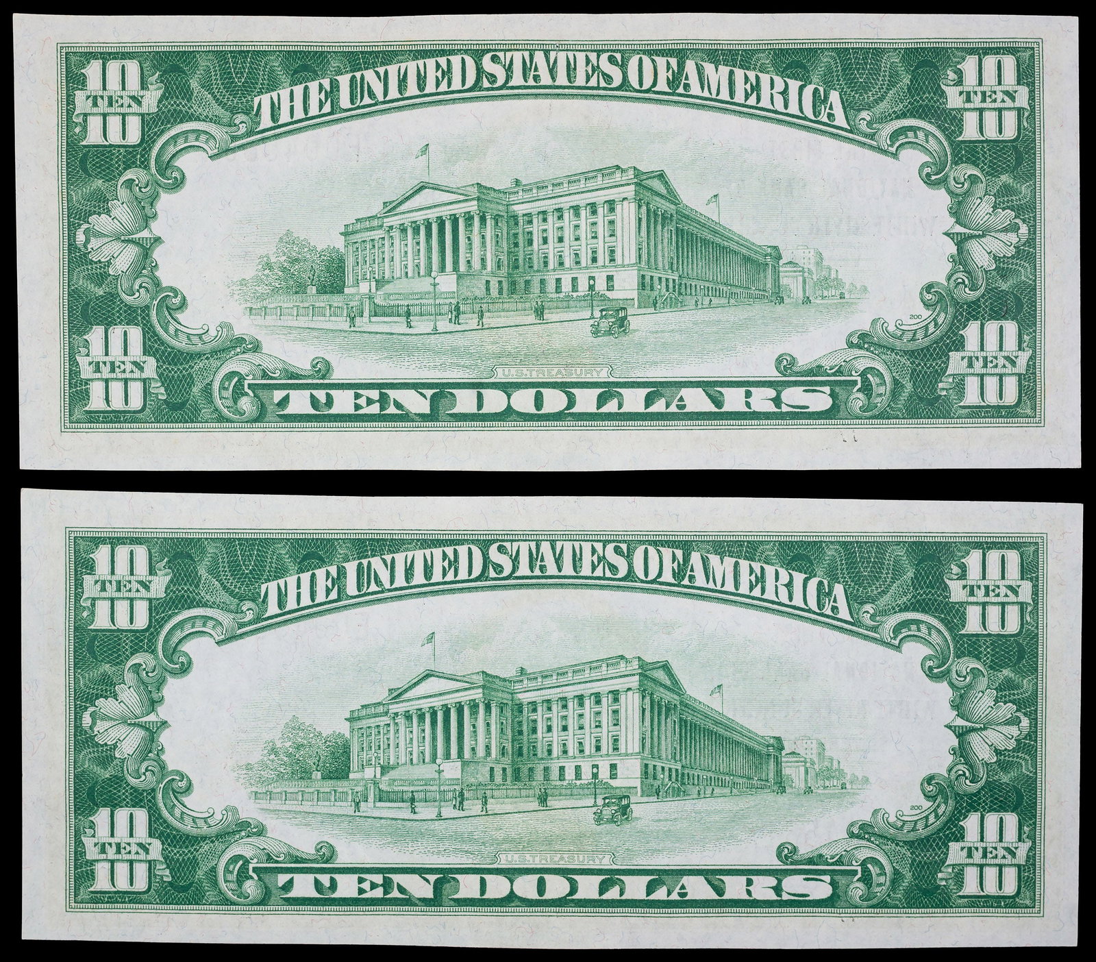 Vermont. 1929 National Currency AU to CU Pair $10 - 2
