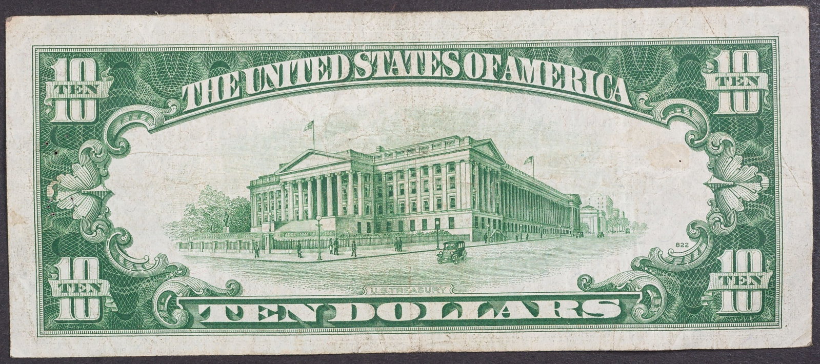 VF 1934 North Africa $10 Silver Certificate - 2