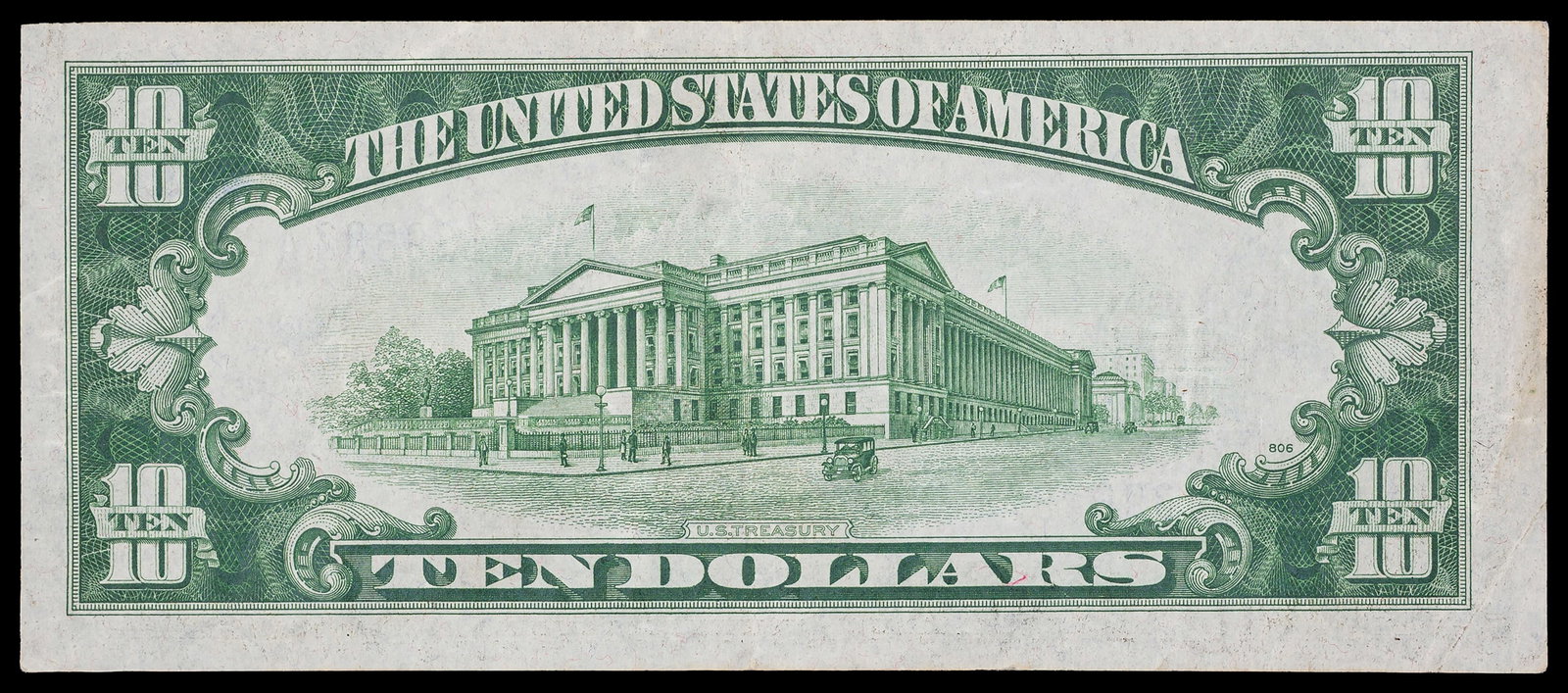 VF/EF 1934-A North Africa $10 Silver Certificate - 2