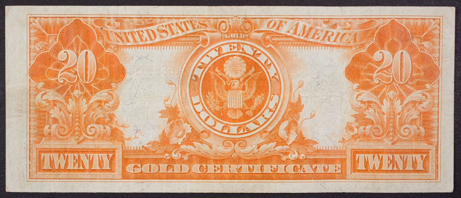 VF 1922 $20 Gold Certificate - 2