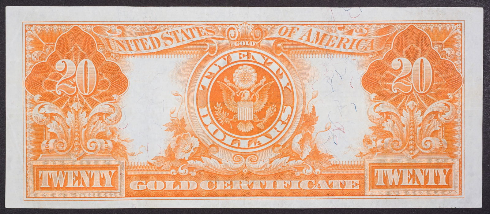 EF 1922 $20 Gold Certificate - 2