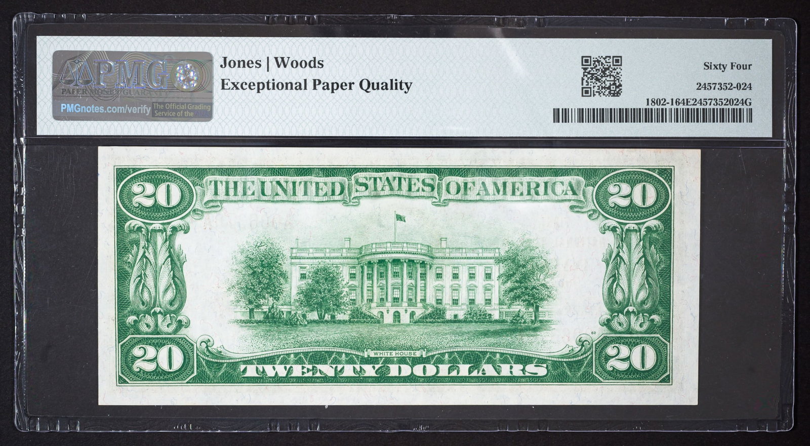 PMG-64 EPQ Dallas TX 1929 $20 National Currency - 2