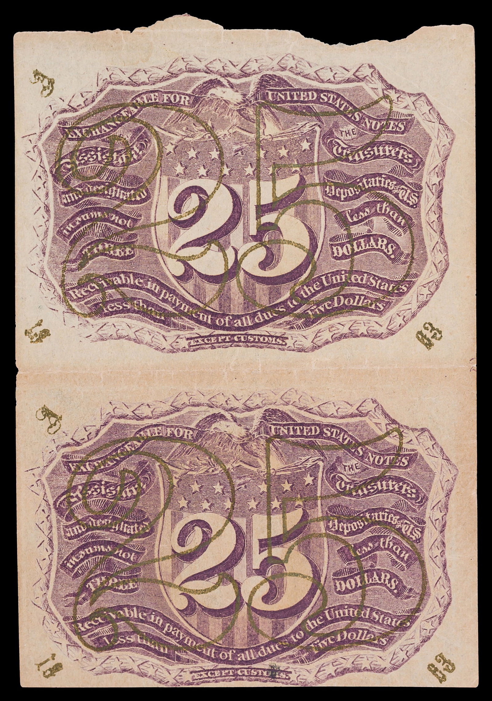 Fractional. EF Two-Note 25-Cents Sheet - 2