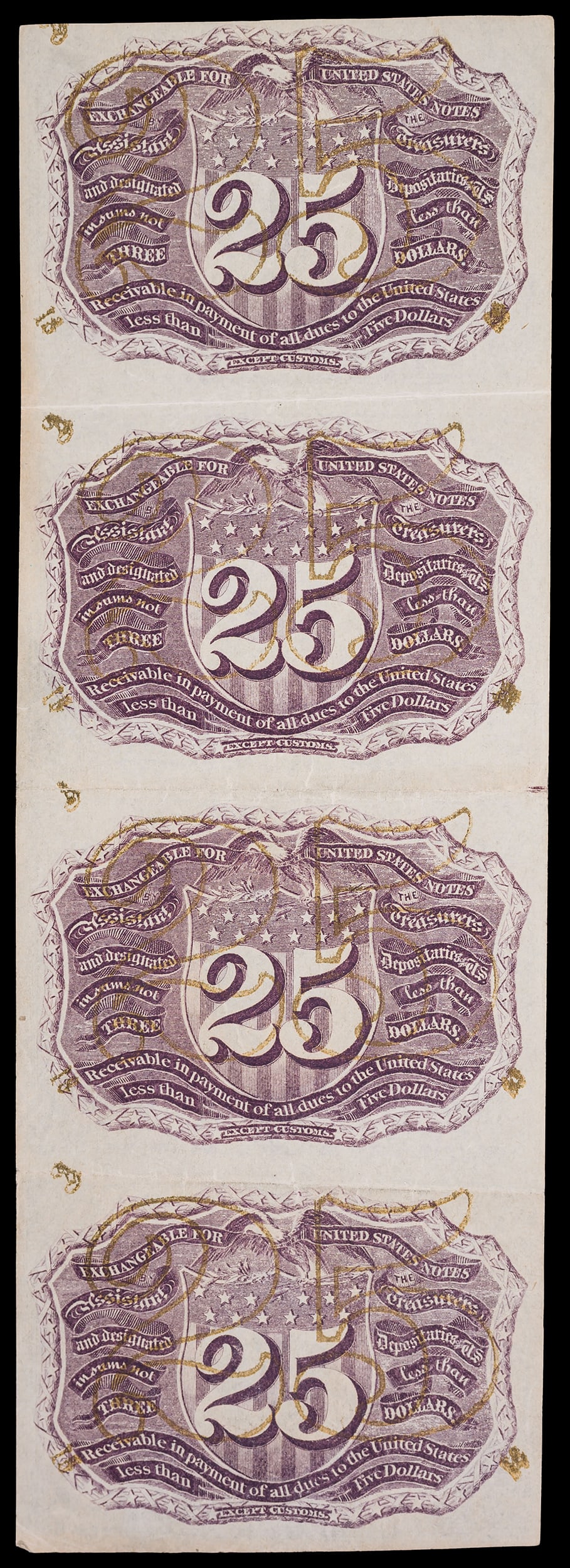 EF Uncut Four-Note 25-Cents Sheet - 2