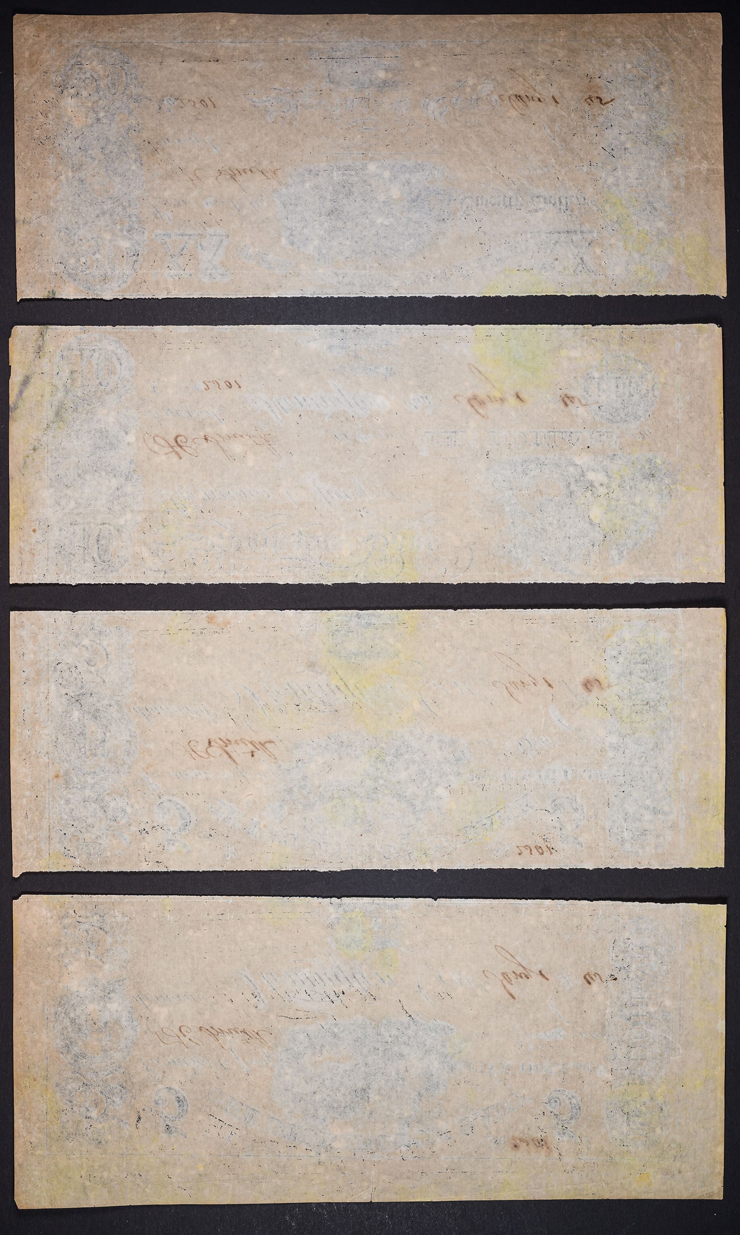 AU/UNC 4 Piece Lot Of 1845 Stonington Ct $5 - 2