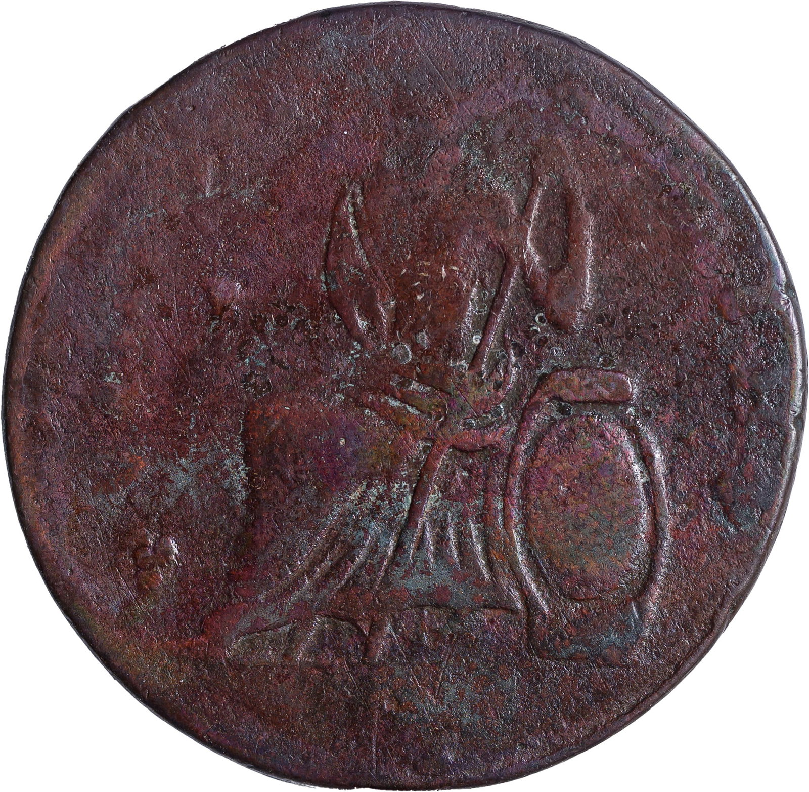 New York. Fine Details 1787 Nova Eborac Copper - 2