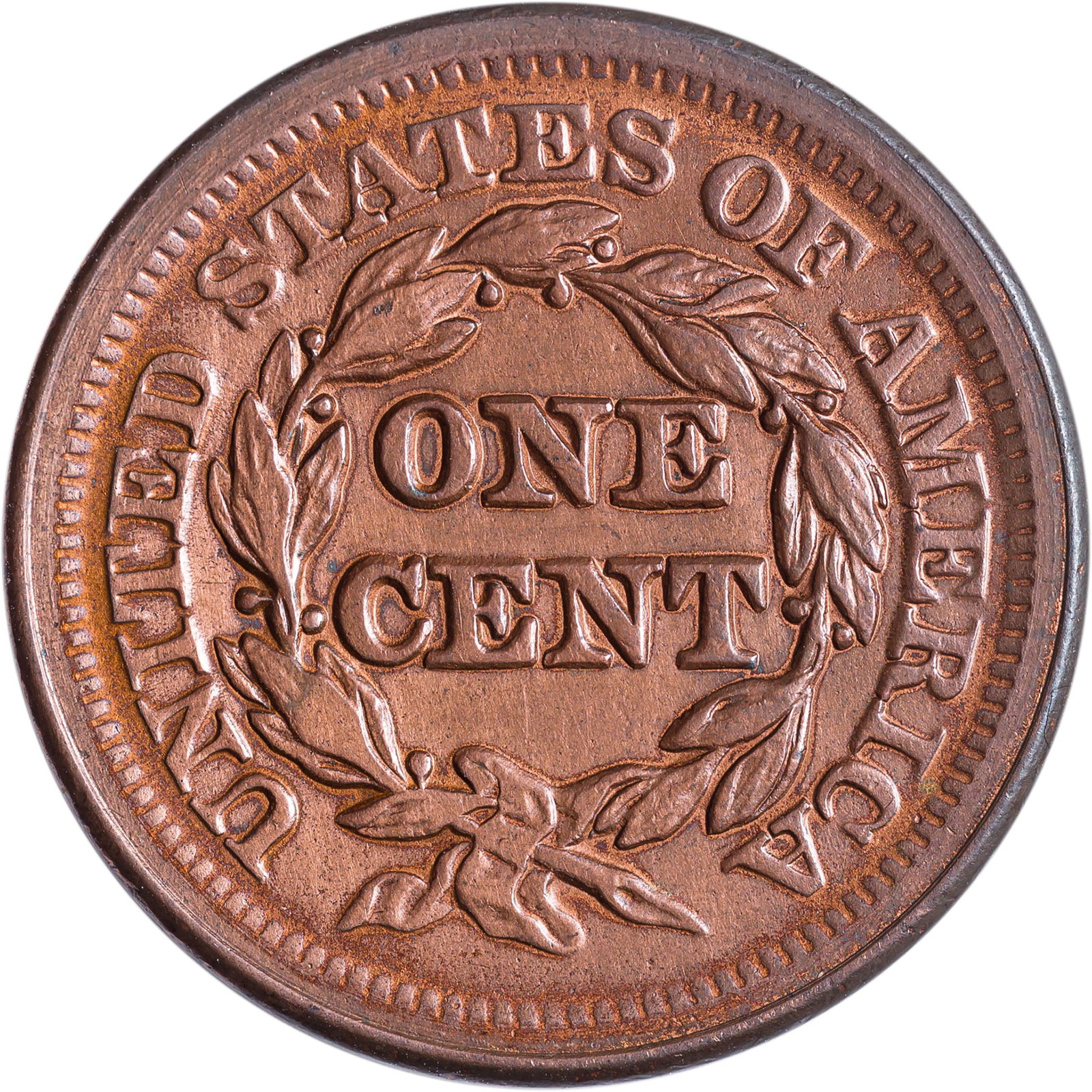 AU-50 Details 1851 Large Cent - 2