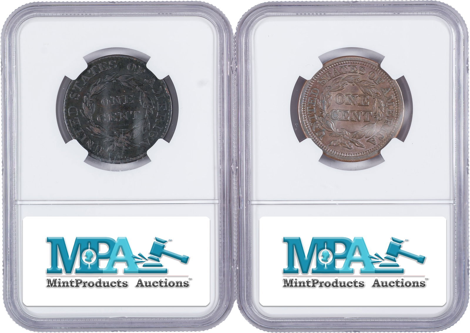 Another Pair Of NGC Details Grade Large Cents - 2