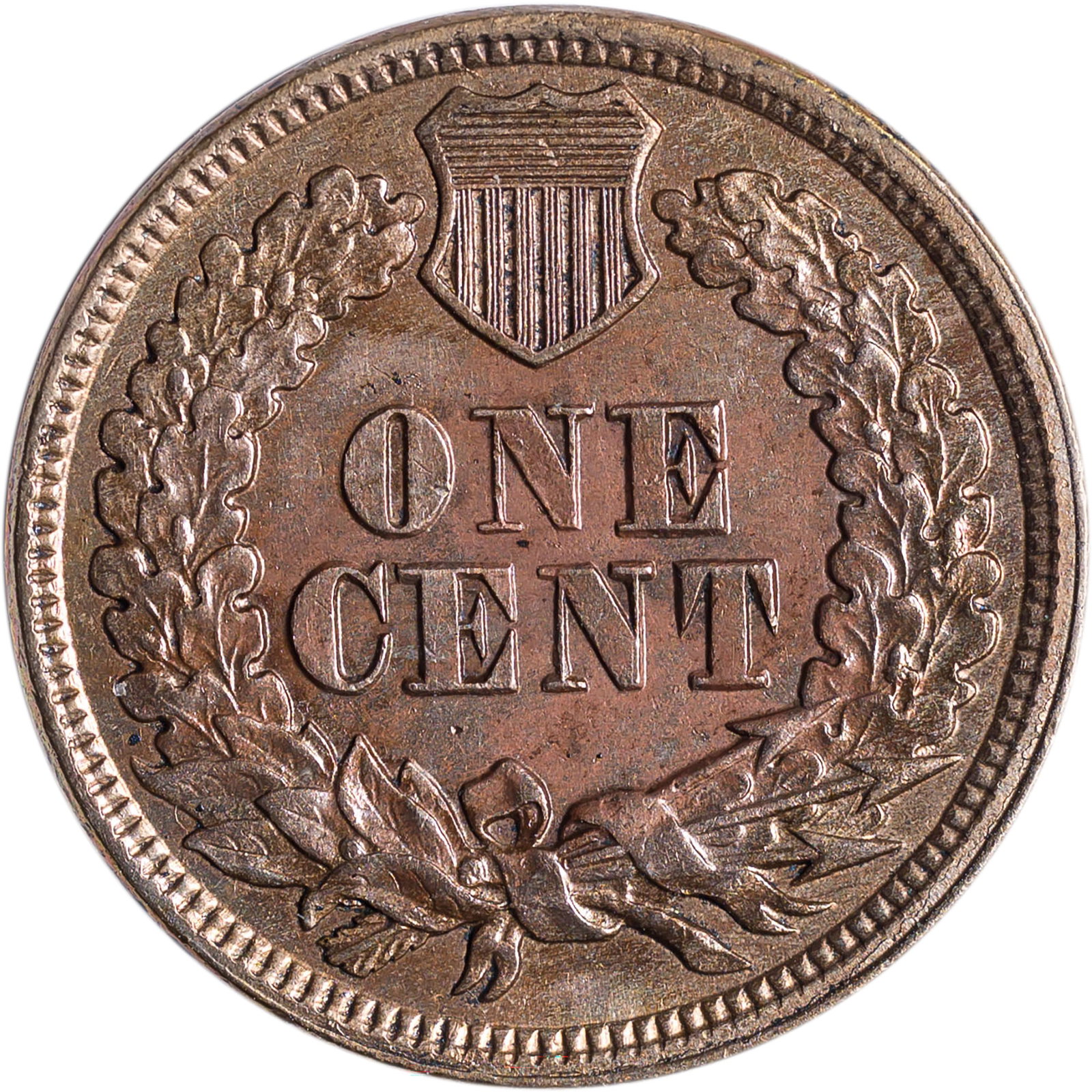 MS-60 Details 1863 Indian Cent - 2