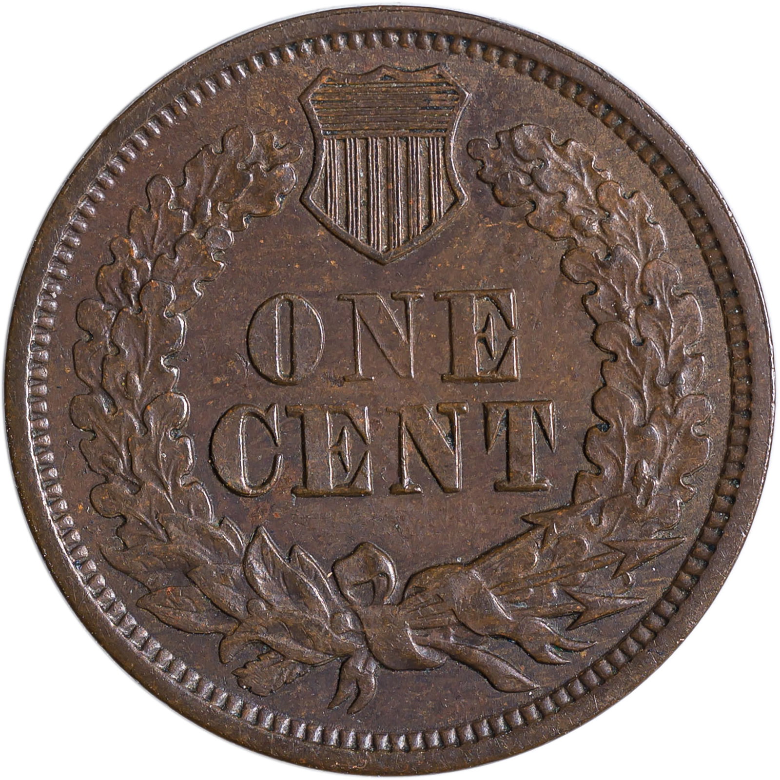 AU-50+ 1864-L Indian Cent - 2