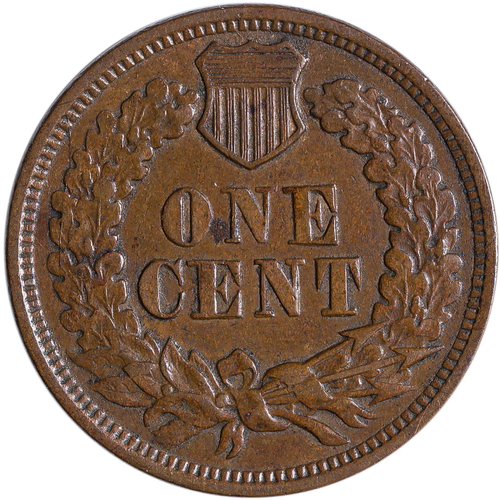 EF-45 1870 Indian Cent - 2