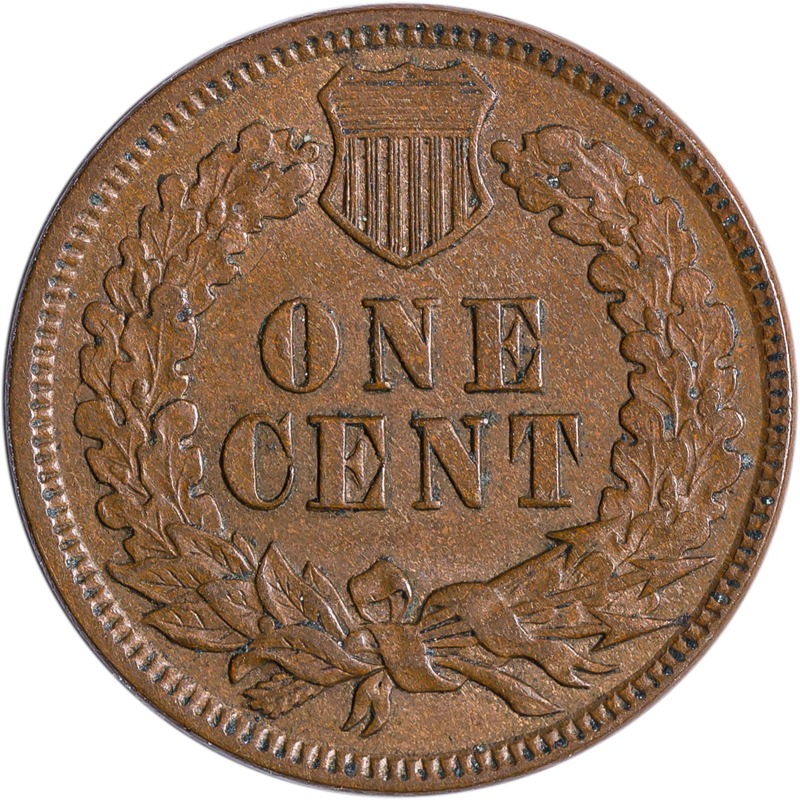 Choice AU-58 1872 Indian Cent - 2