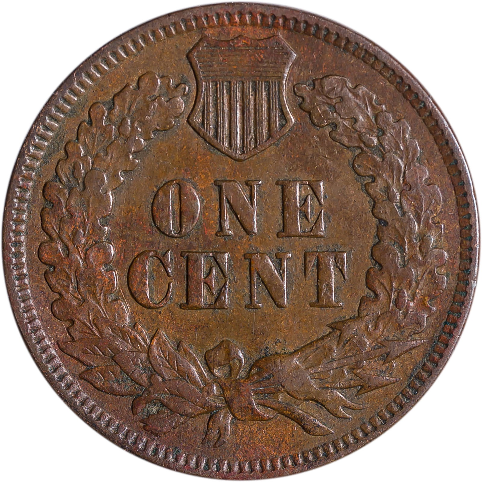 EF-40 1873 Close 3 Indian Cent - 2
