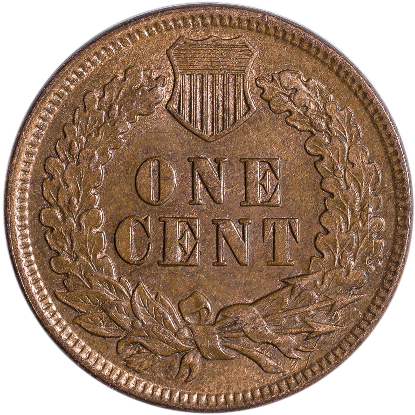Choice MS-63 BN 1873 Open 3 Indian Cent - 2