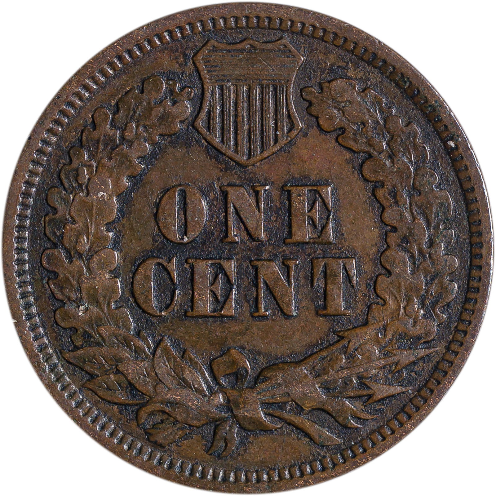 EF-45 1874 Indian Cent - 2