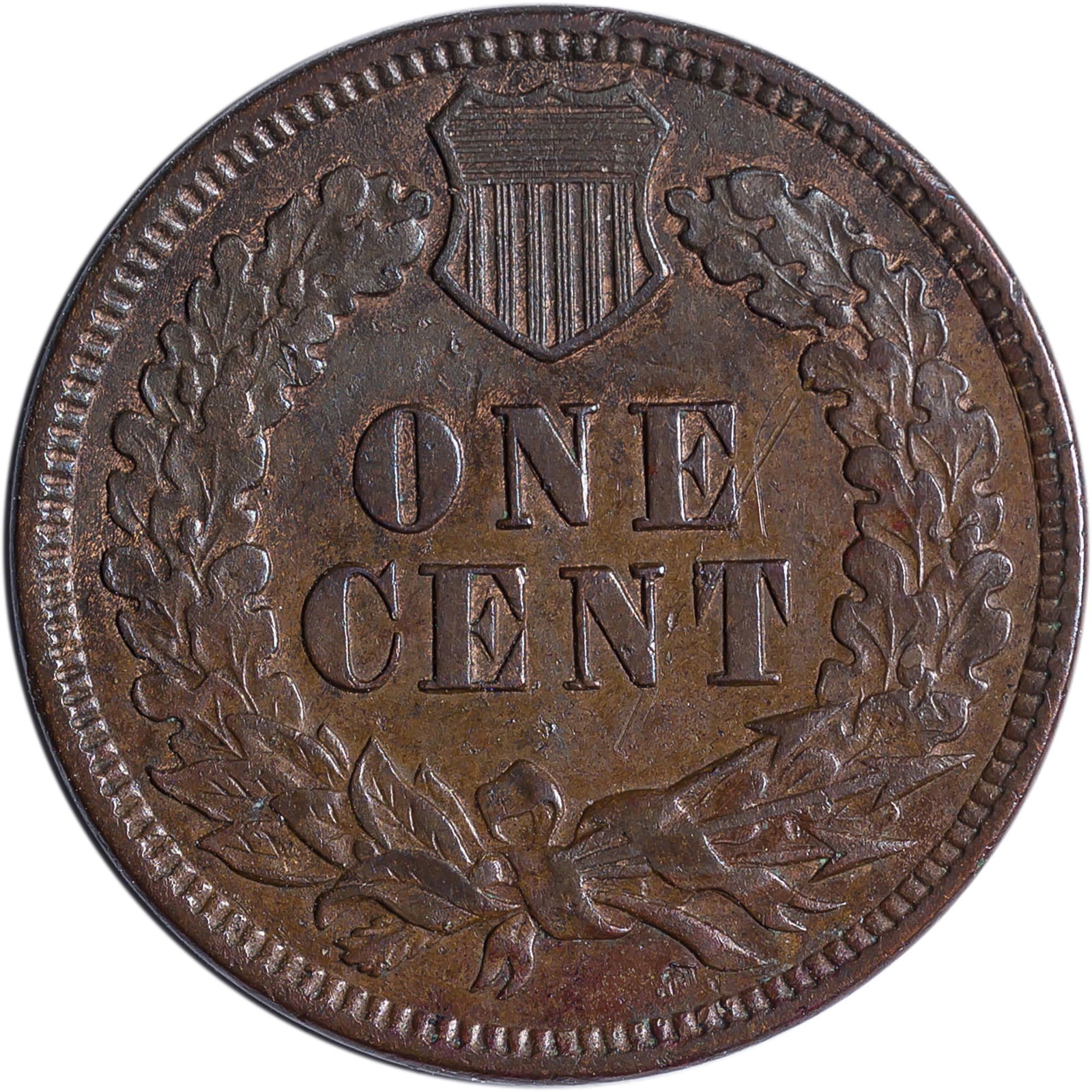 EF-45 Details 1875 Indian Cent - 2