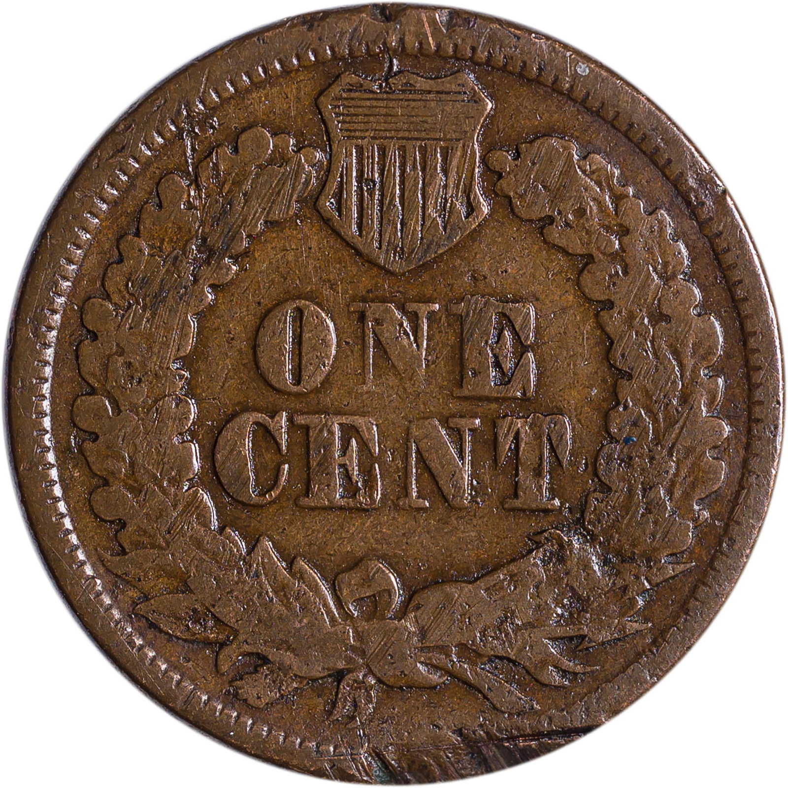 Good-VG Details 1877 Indian Cent - 2