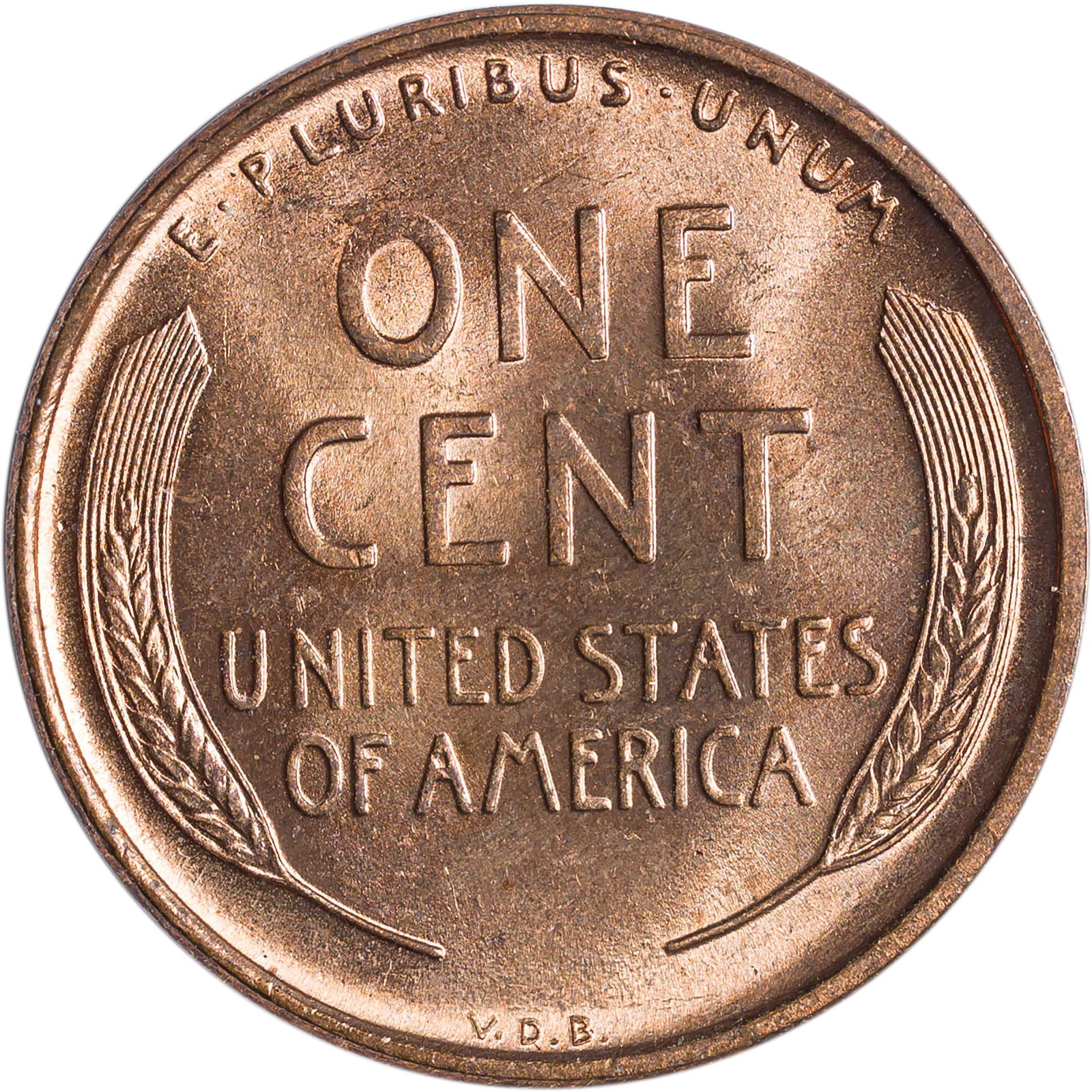 Gem BU-65 Red 1909-VDB Lincoln Cent - 2