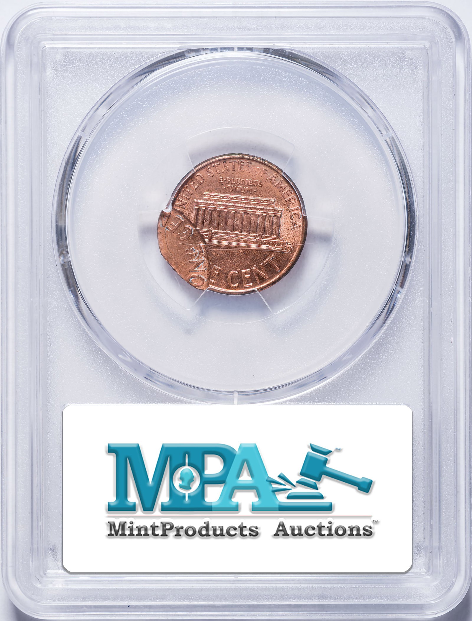 PCGS MS-65 Red Double Struck 1991 Lincoln Cent - 2