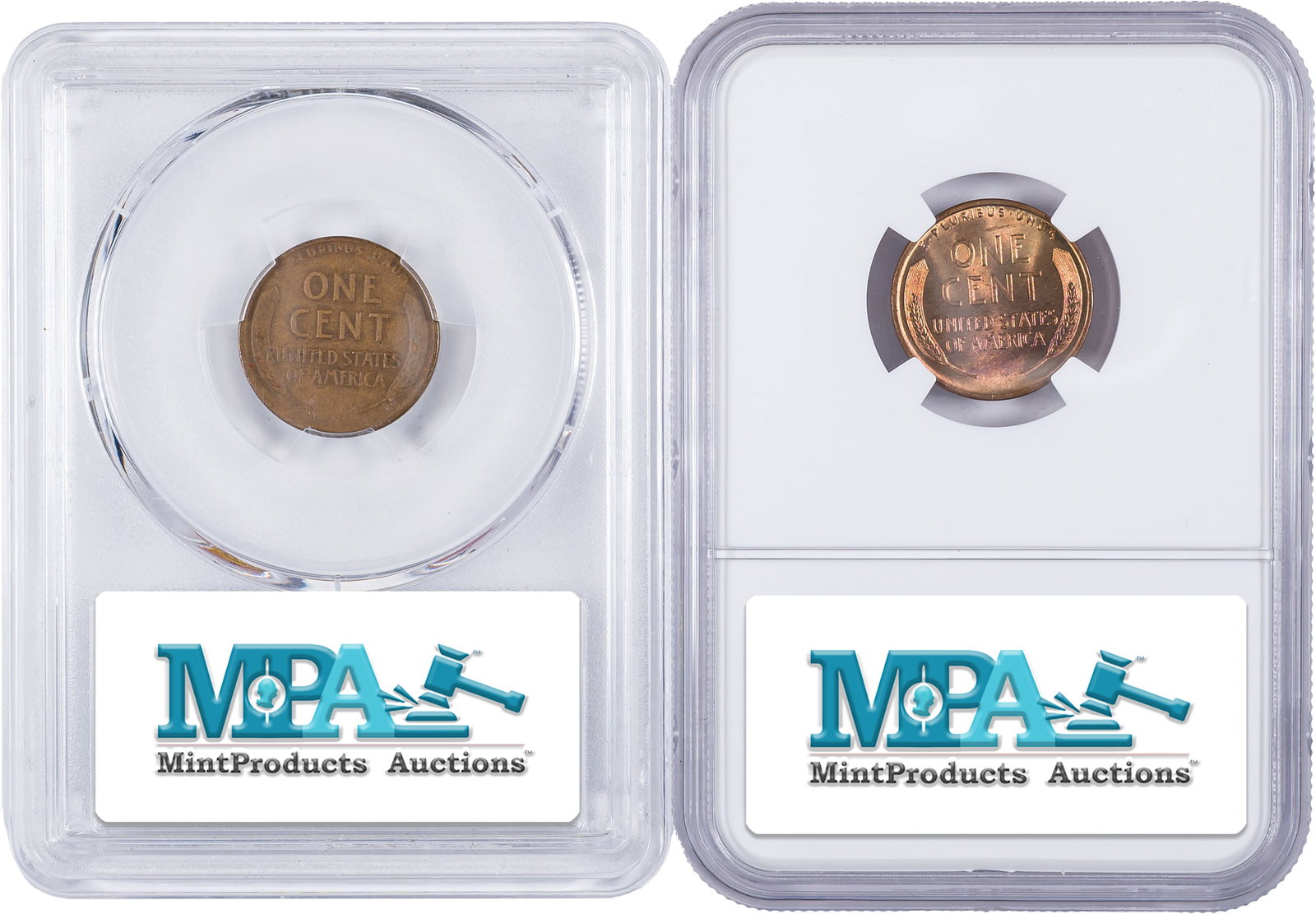 Certified Lincoln Cent Pair - 2