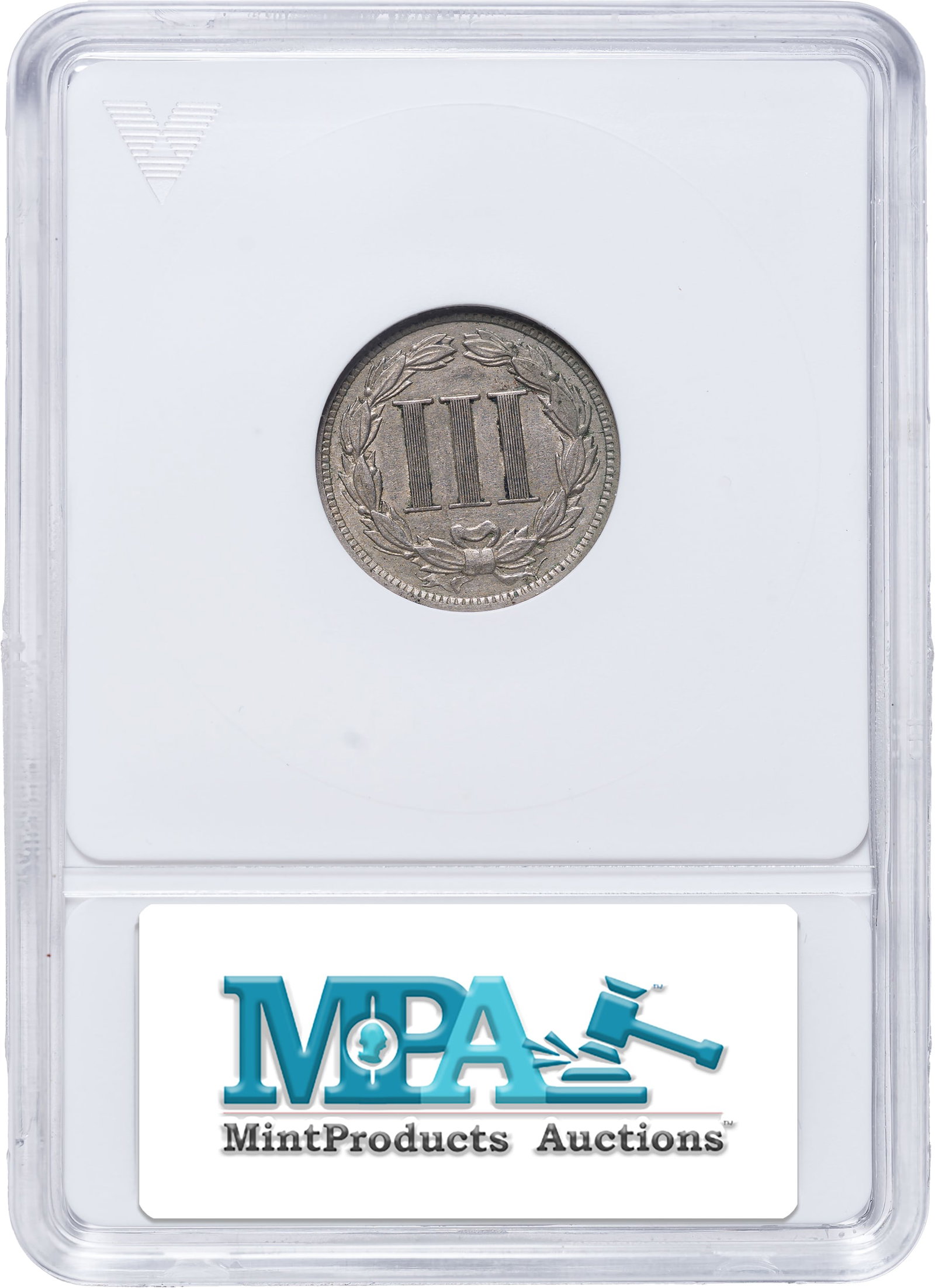 ANACS EF-40 1889 Nickel Three-Cents - 2