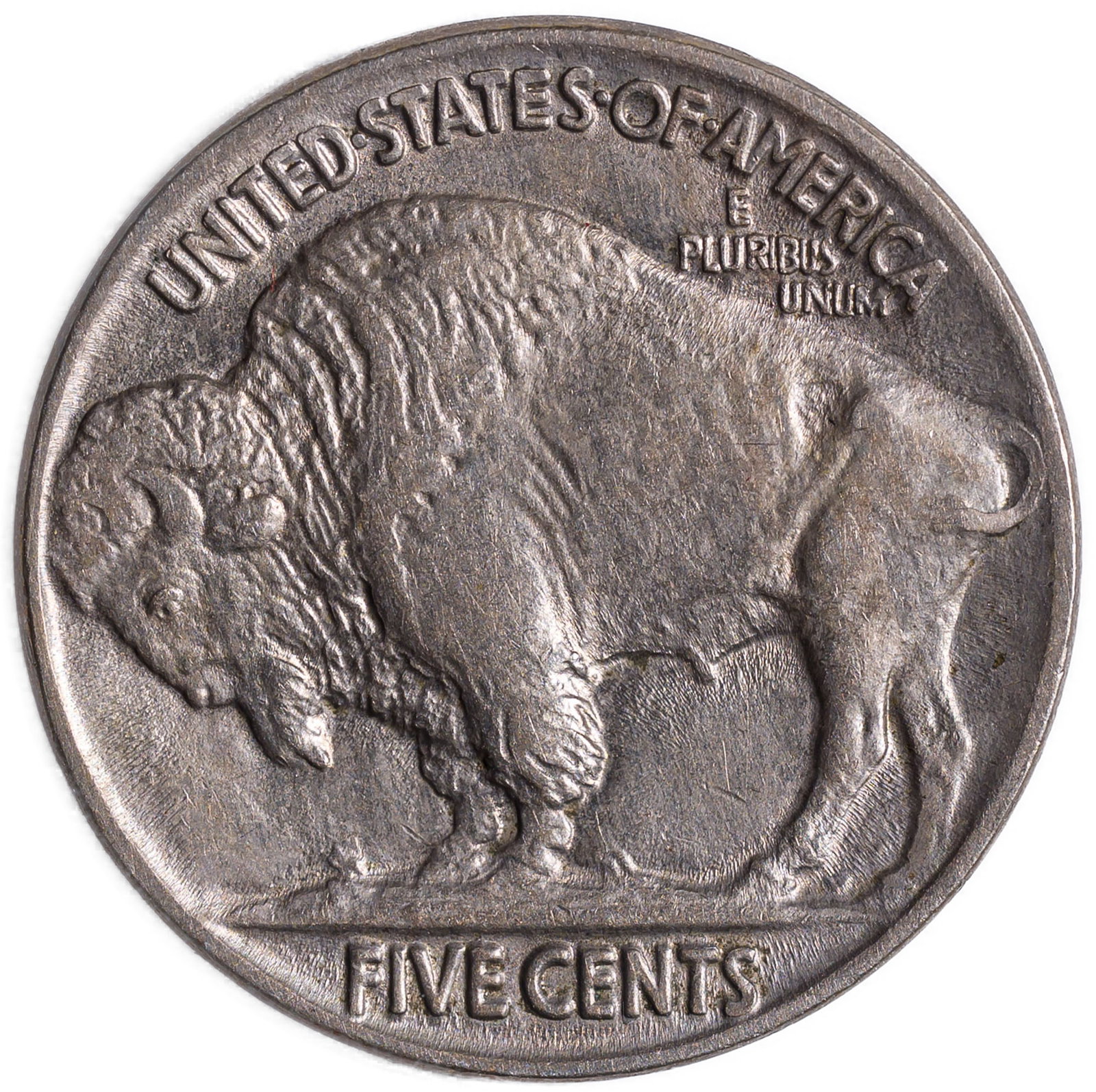 AU-58 1919 Buffalo Nickel - 2