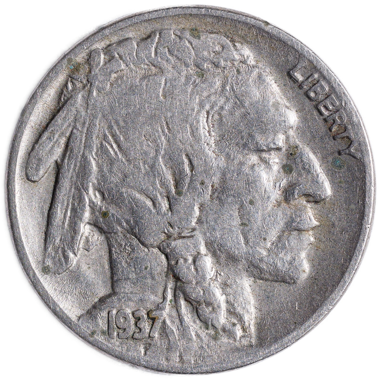 VF-20 1937 3-Legged Buffalo Nickel
