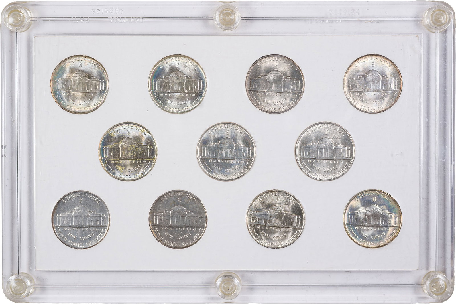 BU 1942-45 War Nickel Set - 2
