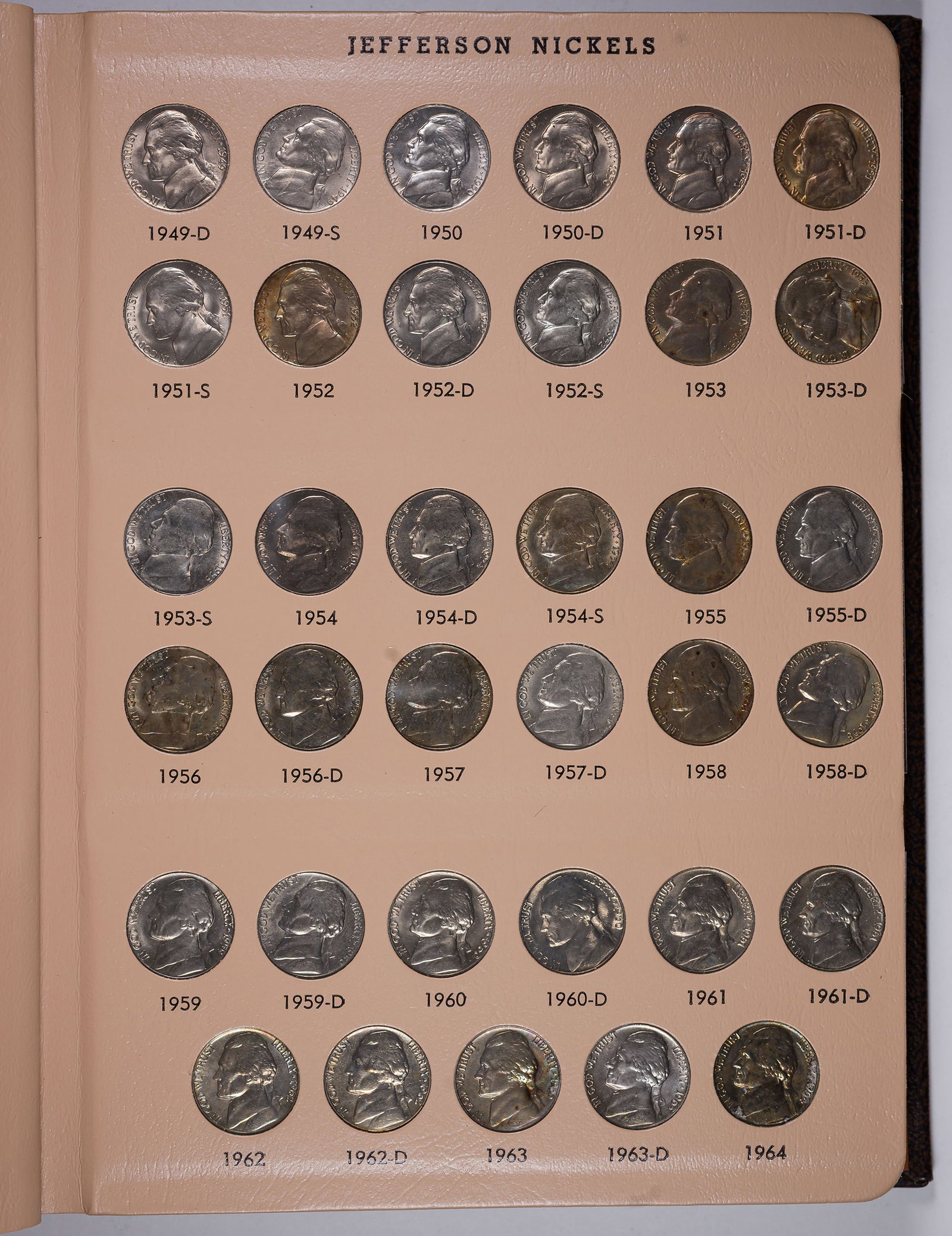 UNC 1938-64 Jefferson Nickel Set - 2