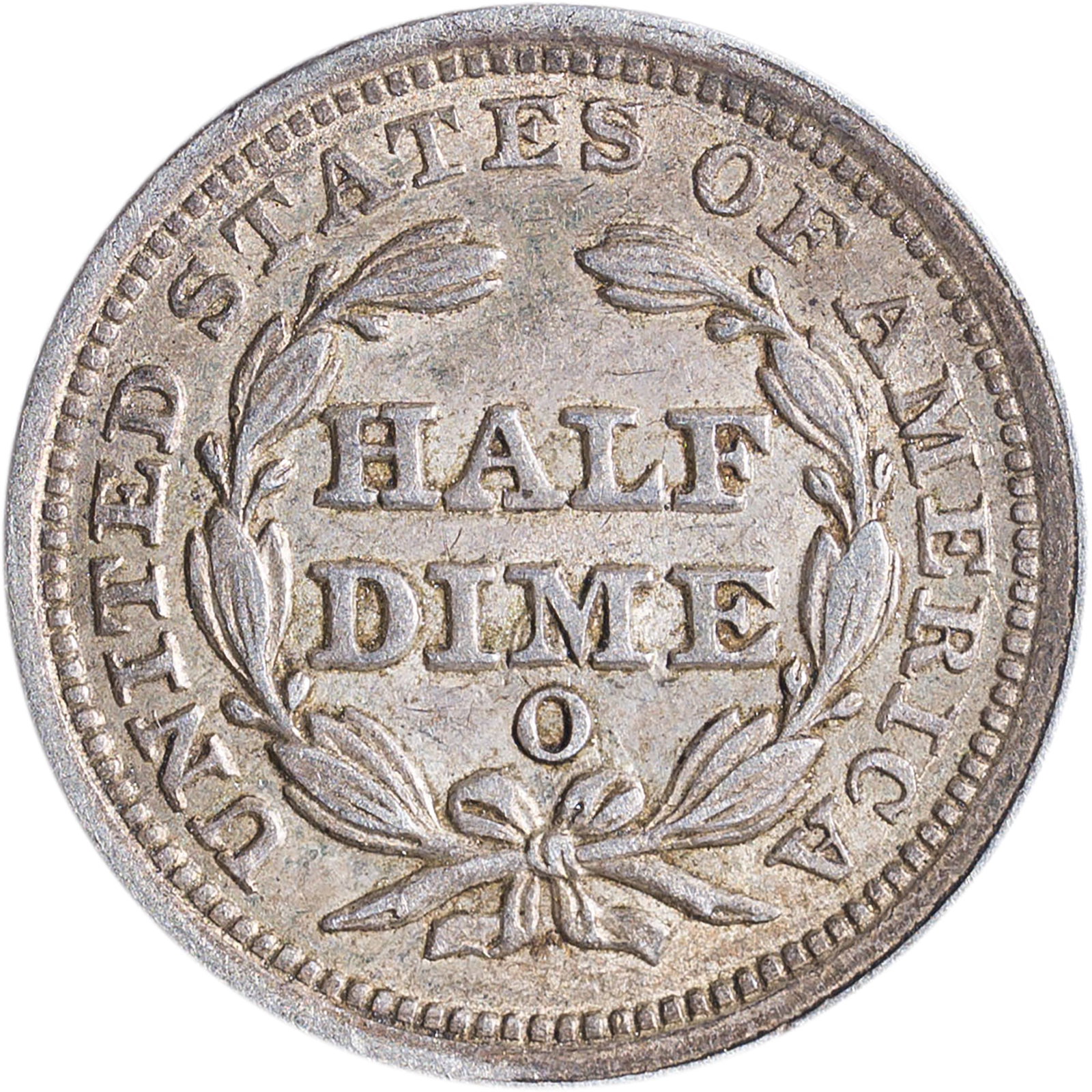 Choice EF-45 1853-O Arrows Half Dime - 2
