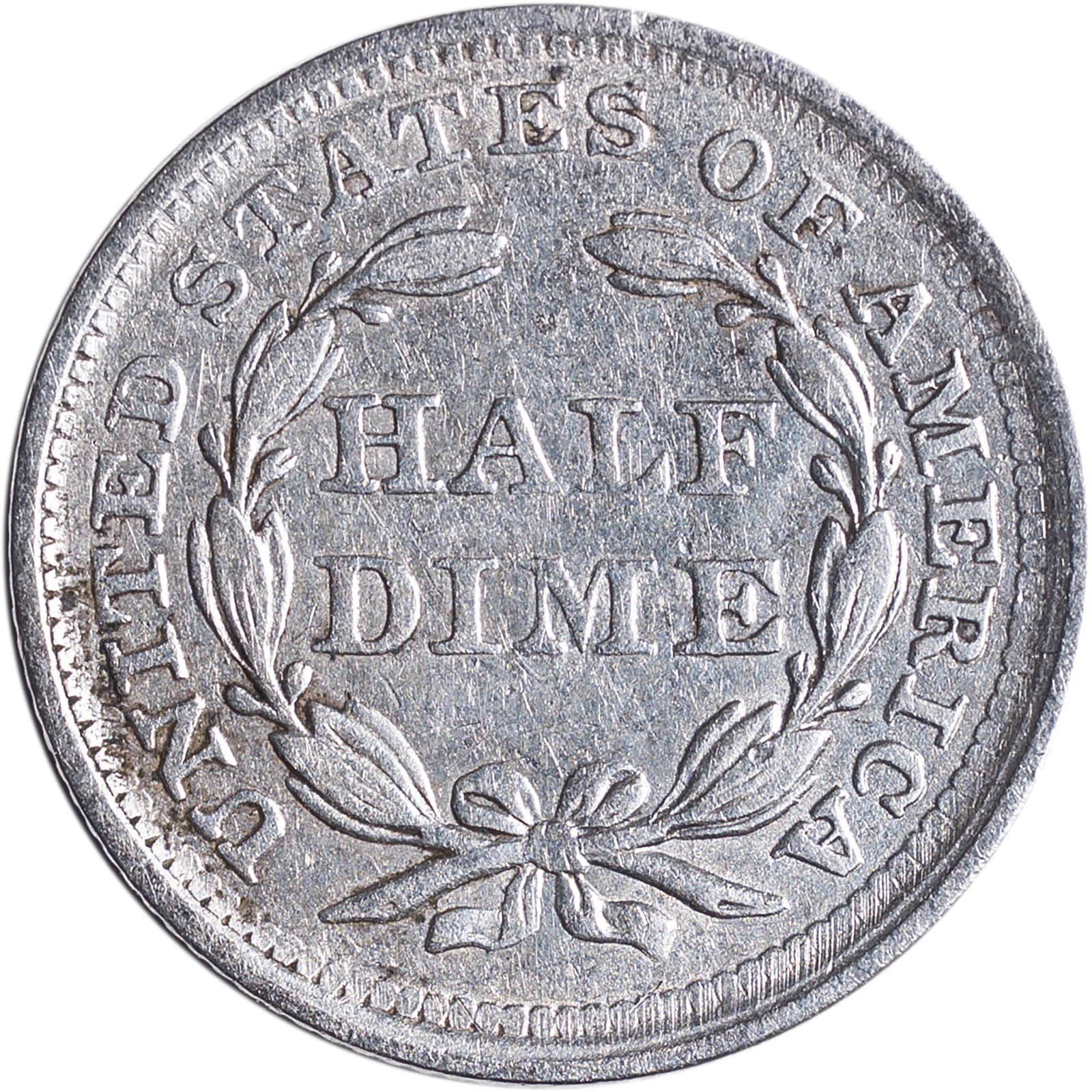 EF+ Details 1856 Seated Half Dime - 2