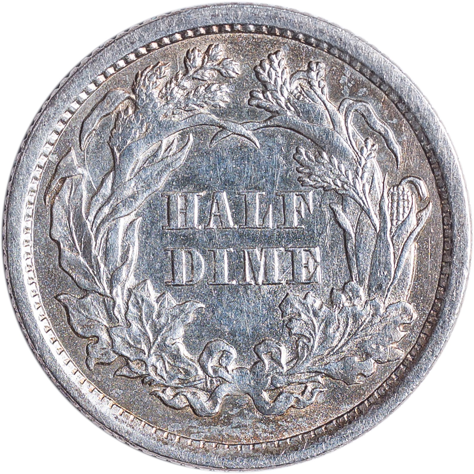 Unc Details 1872 Half Dime - 2