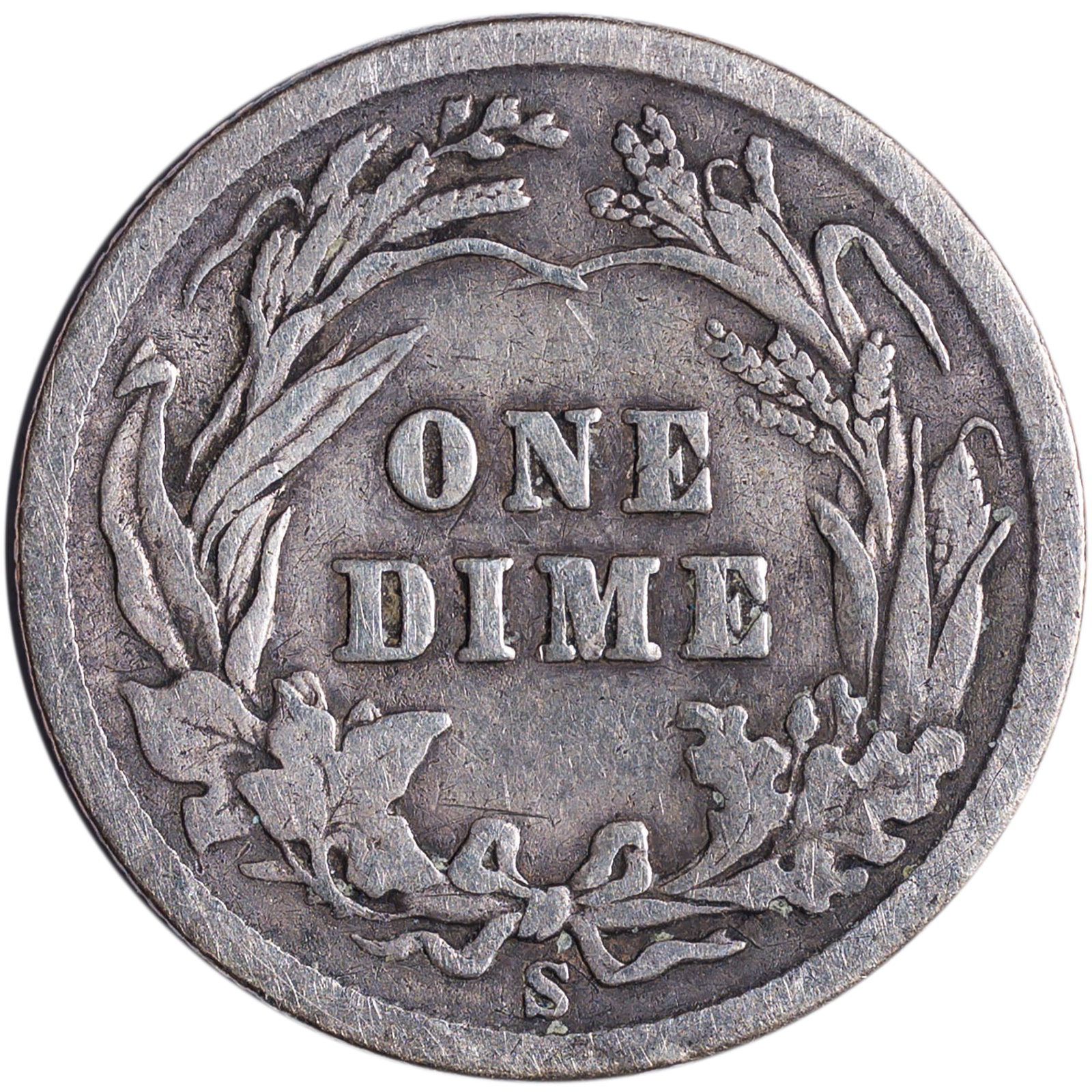 Fine-12 Details 1903-S Barber Dime - 2