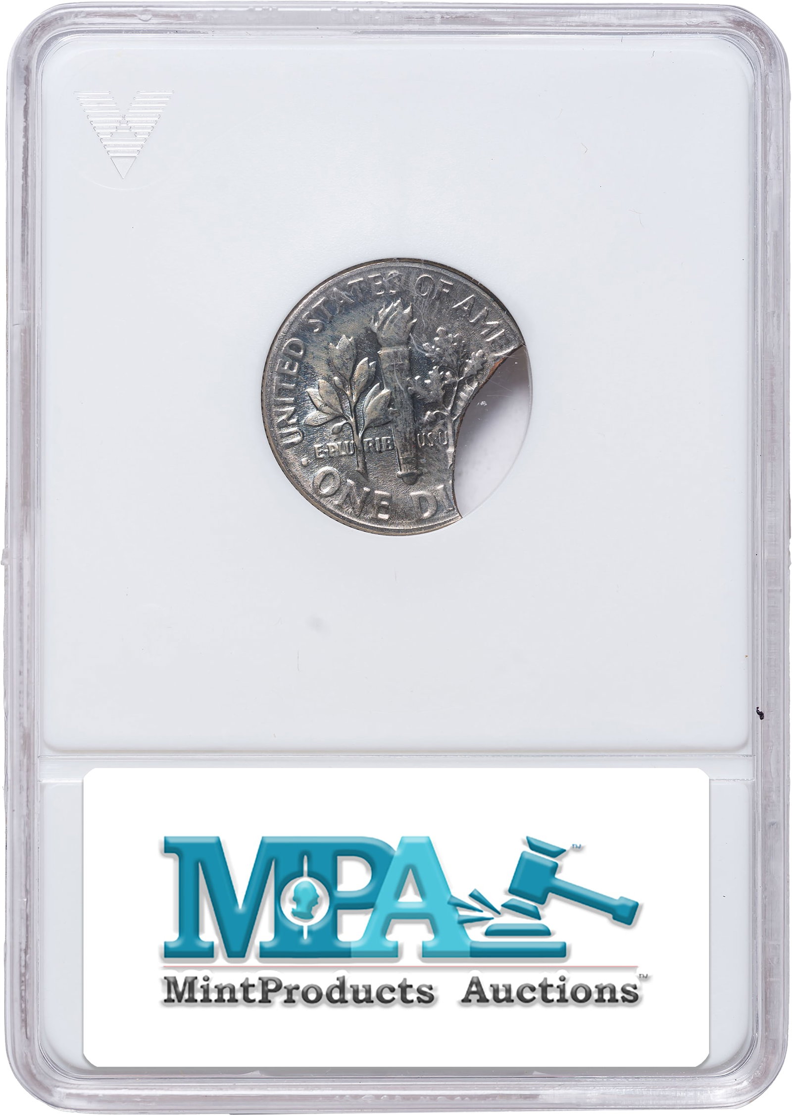ANACS MS-60 1975-D Roosevelt Dime Error - 2
