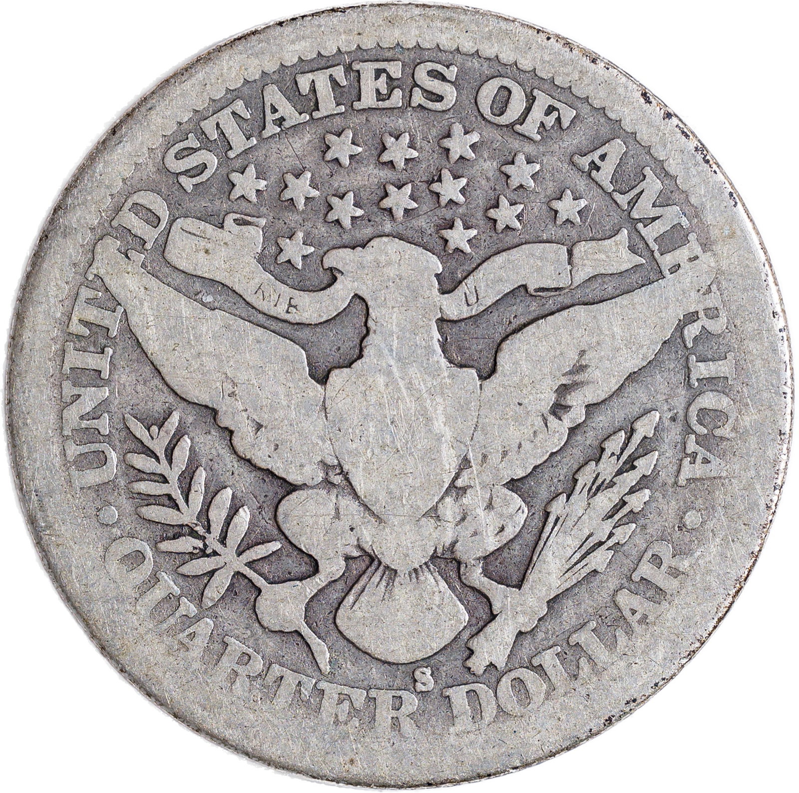Good-4 1913-S Key Date Barber Quarter - 2