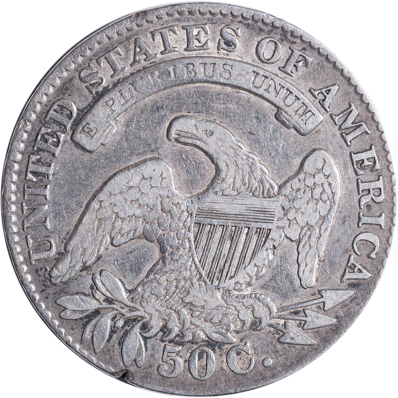 VF 1833 Capped Bust Half Dollar - 2