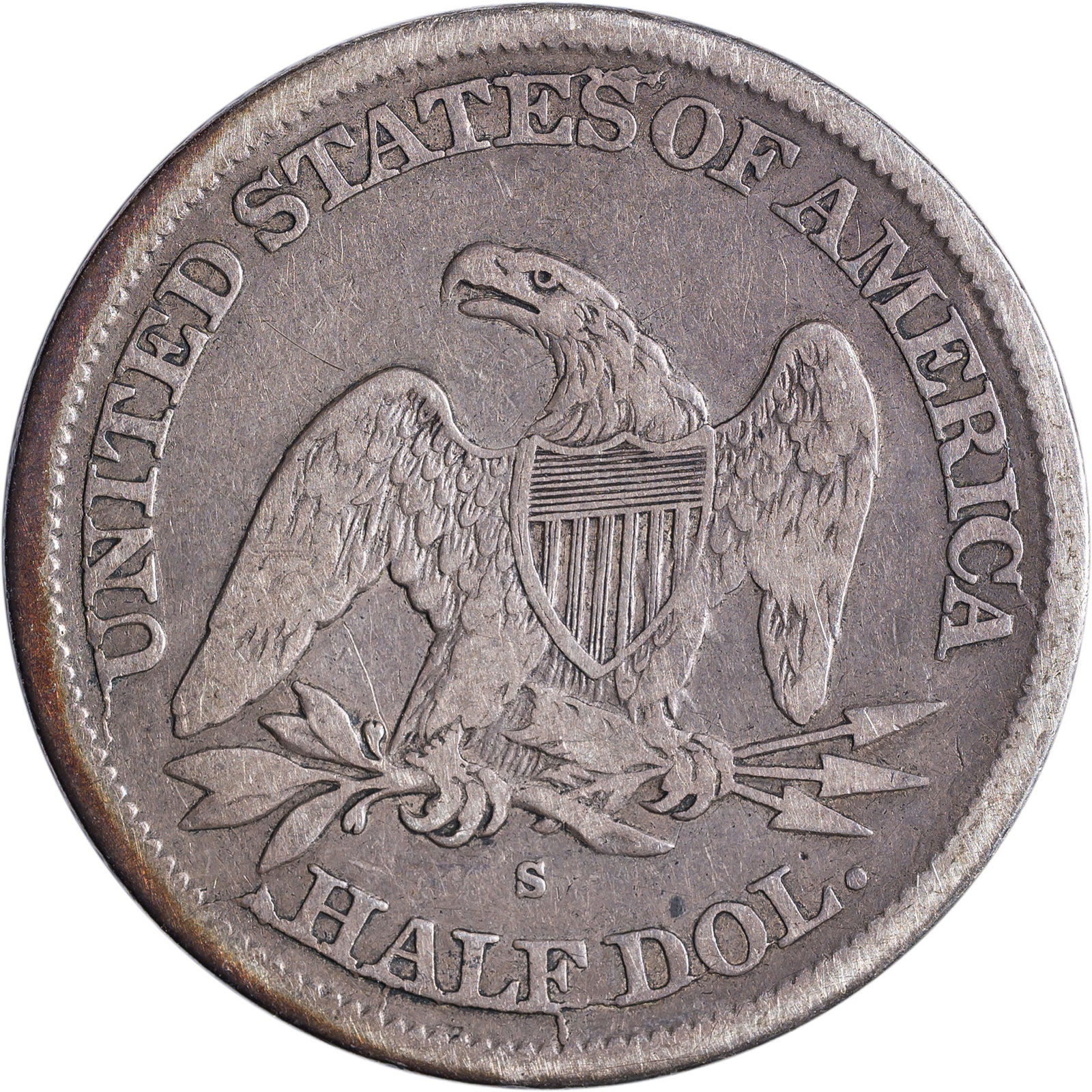 VG-10 1865-S Liberty Seated Half Dollar - 2