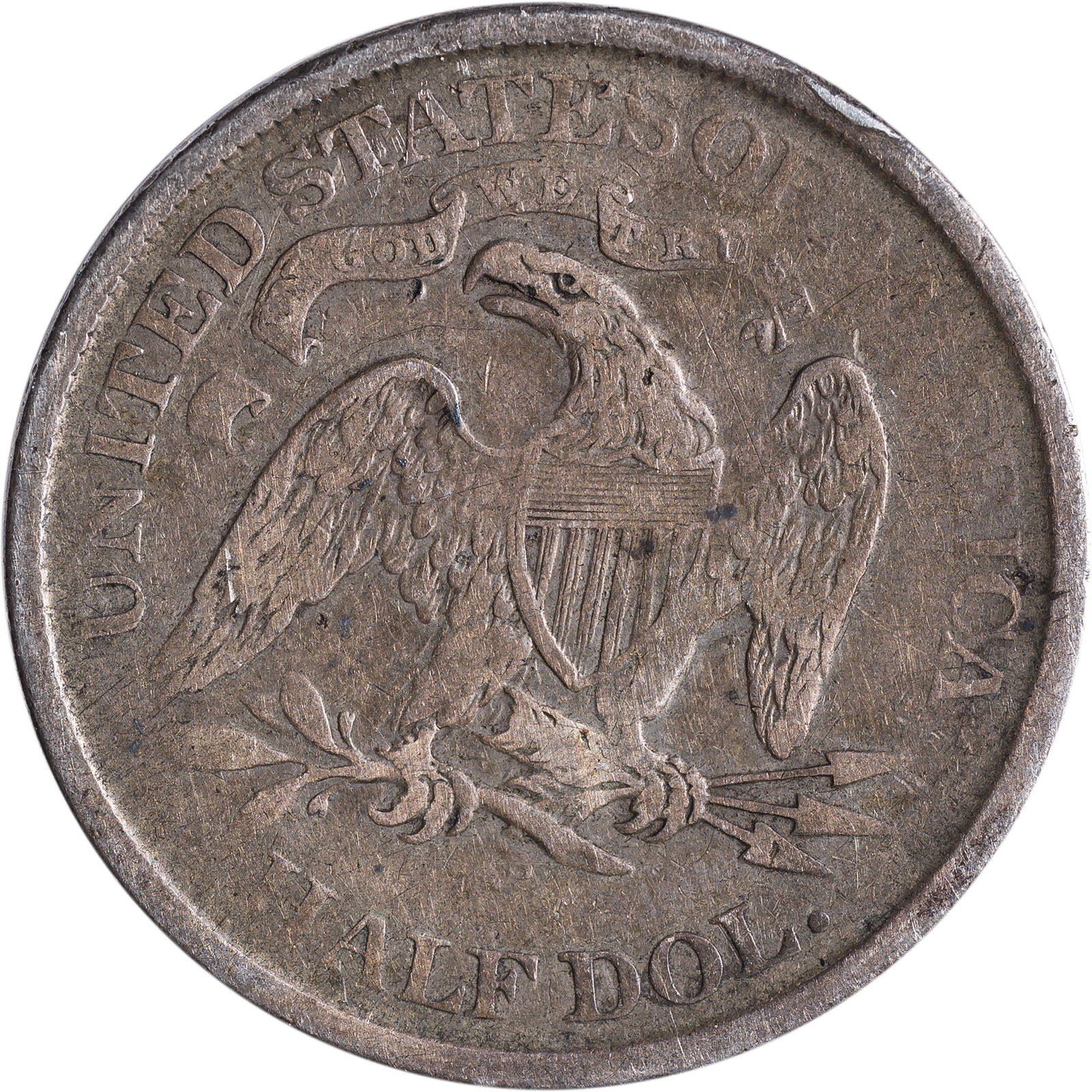 VG to Fine 1870-S Half Dollar - 2