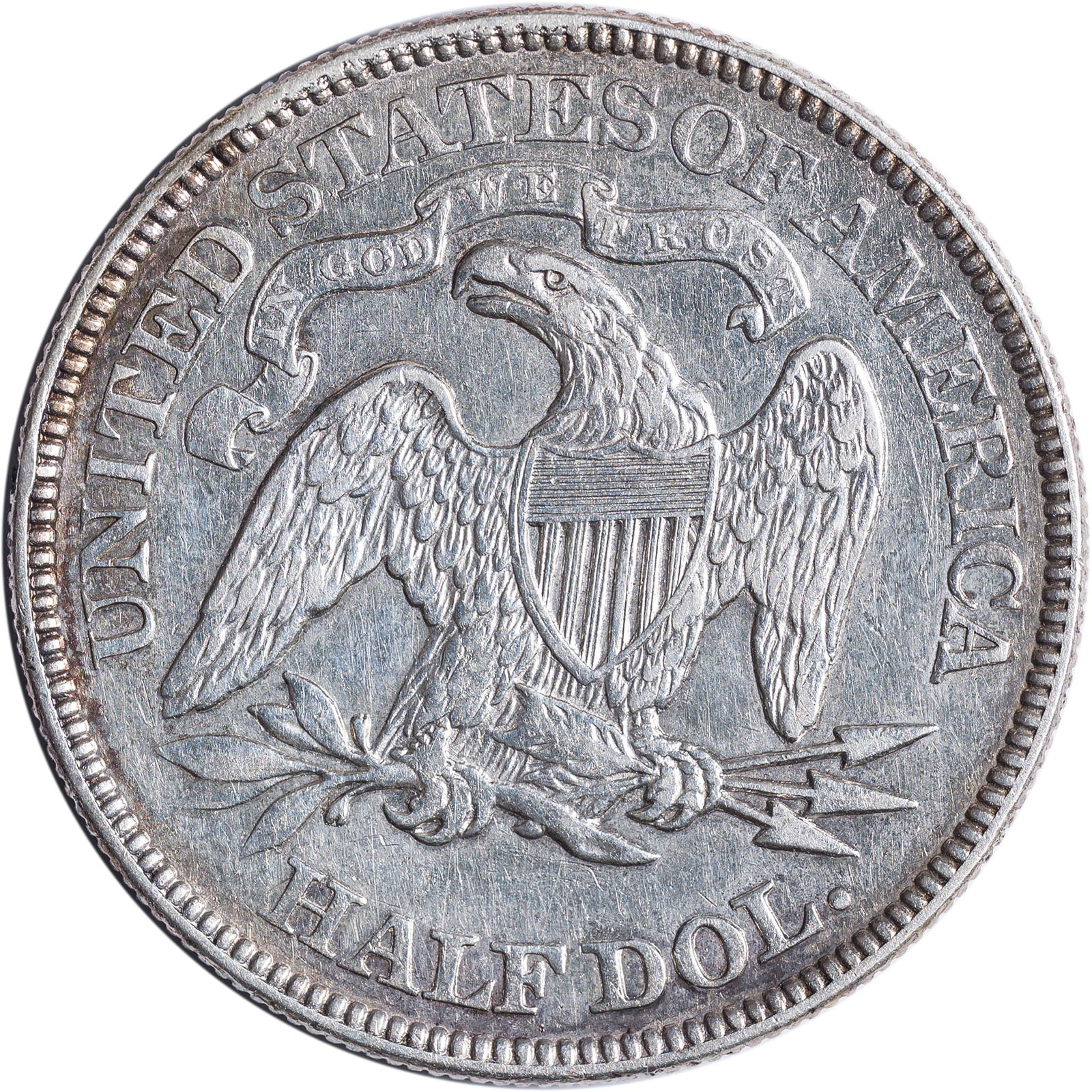 AU Details 1876 Half Dollar - 2