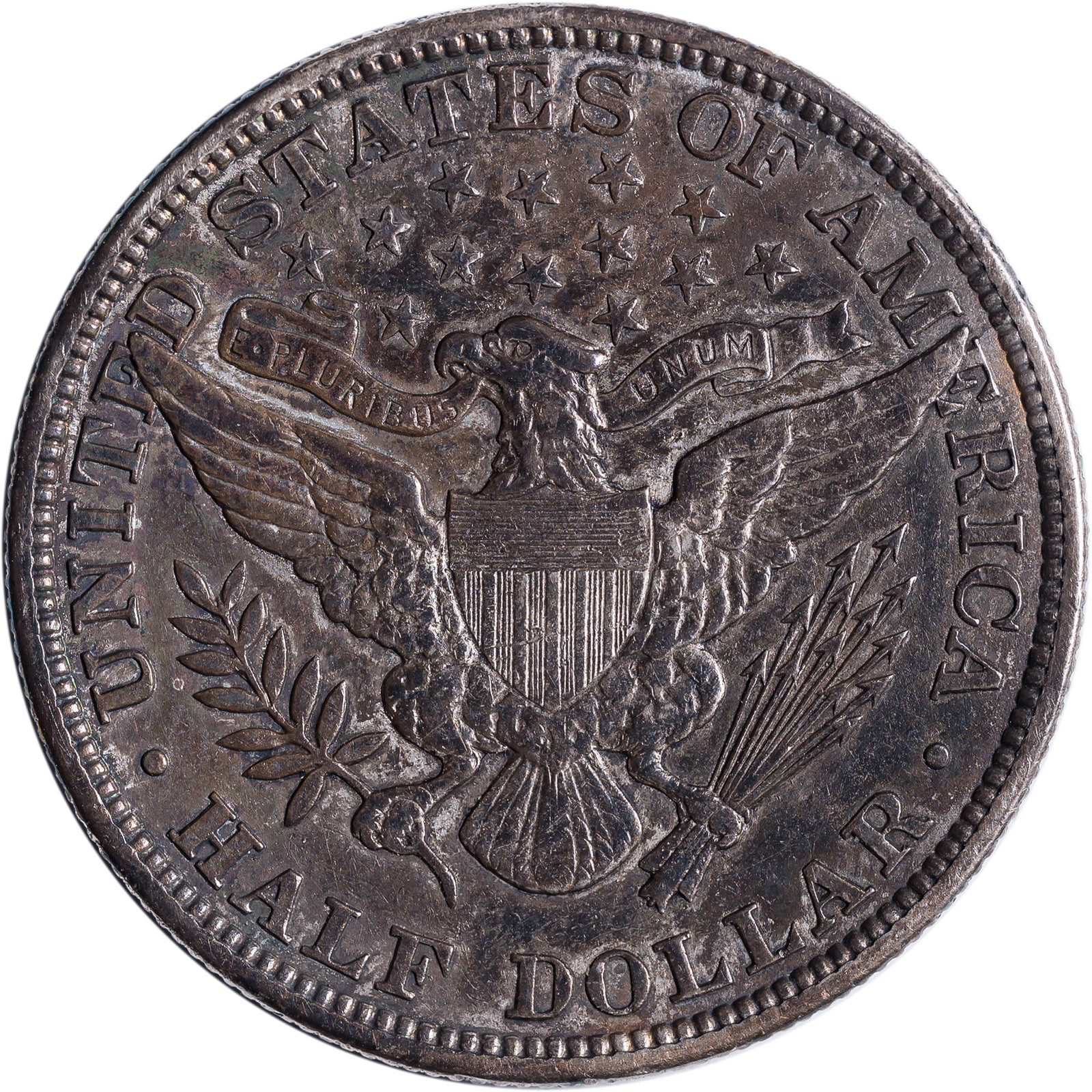 AU Details 1912 Barber Half Dollar - 2