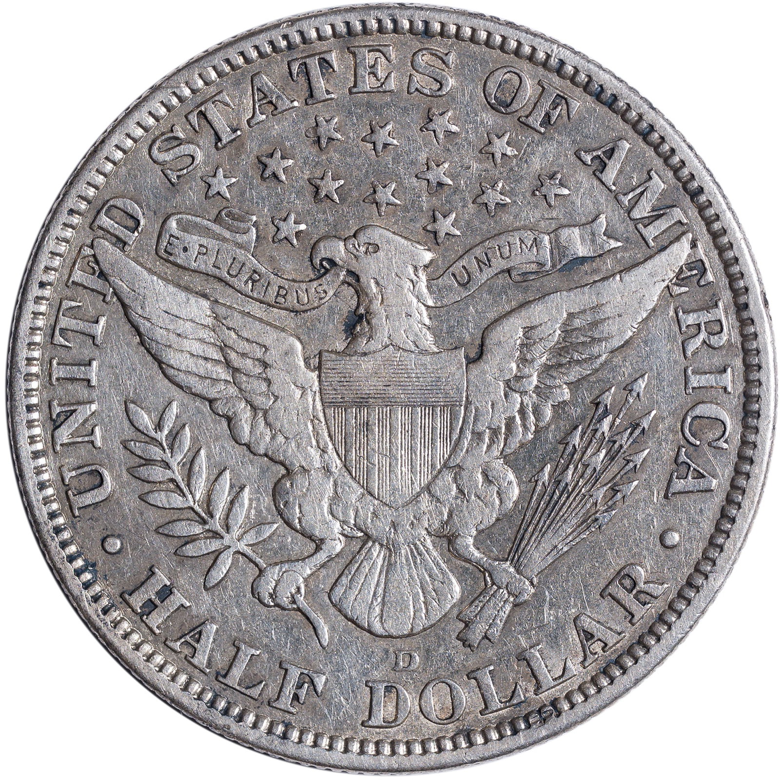 EF-40 Details 1915-D Half Dollar - 2