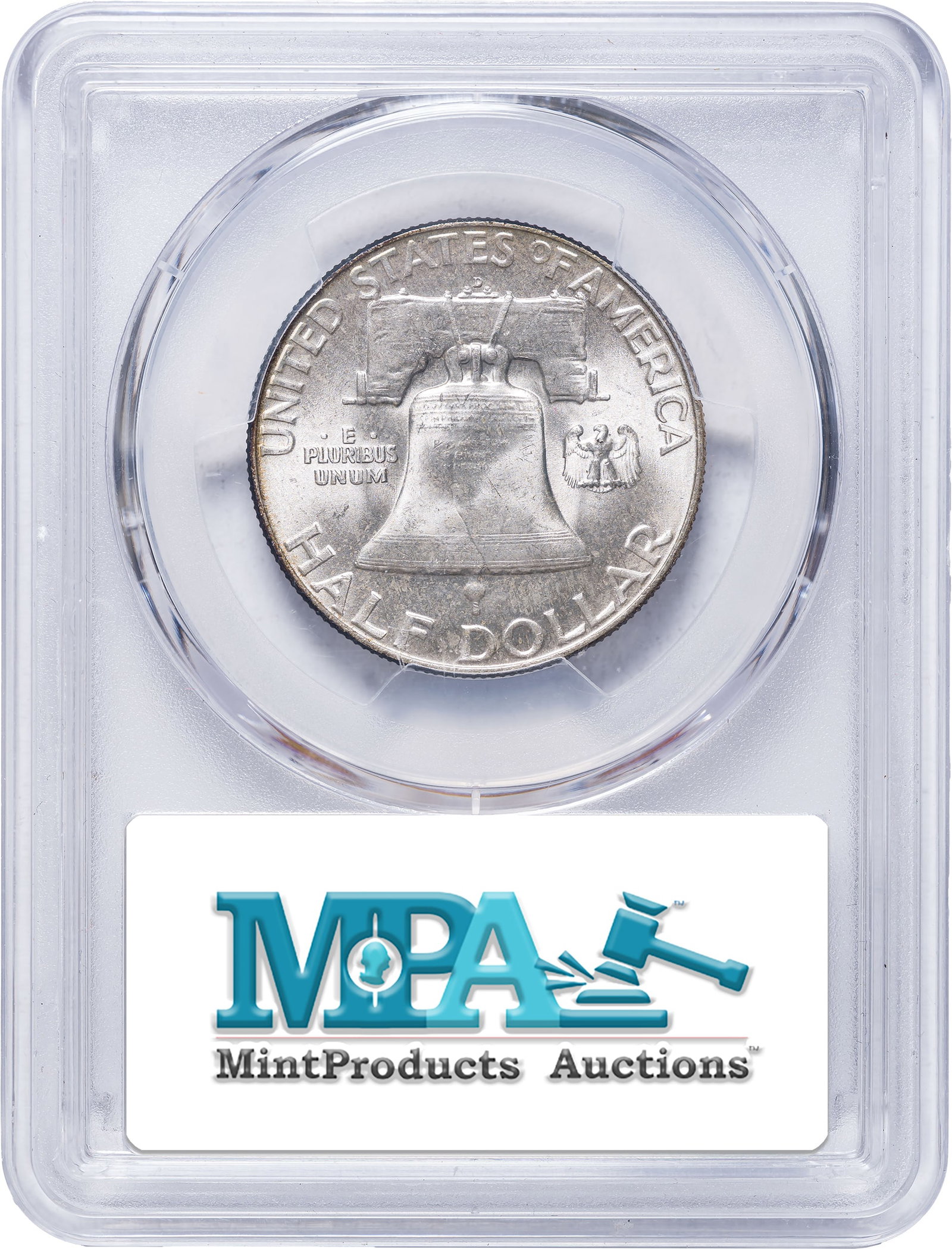 PCGS MS-66 FBL 1952-D Toned Franklin Half Dollar - 2