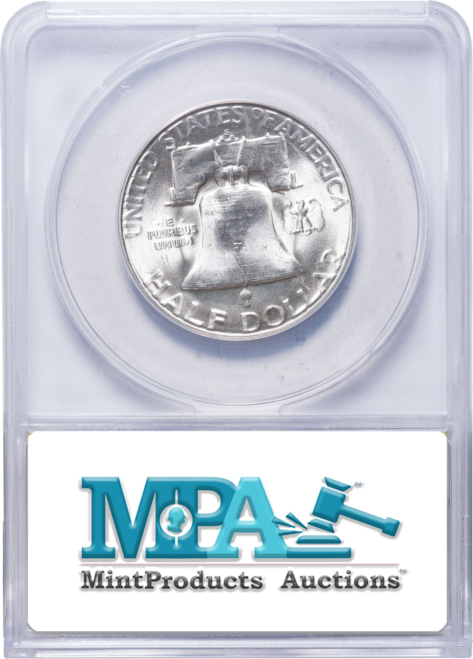 ANACS MS-65 FBL 1954-S Franklin Half Dollar - 2