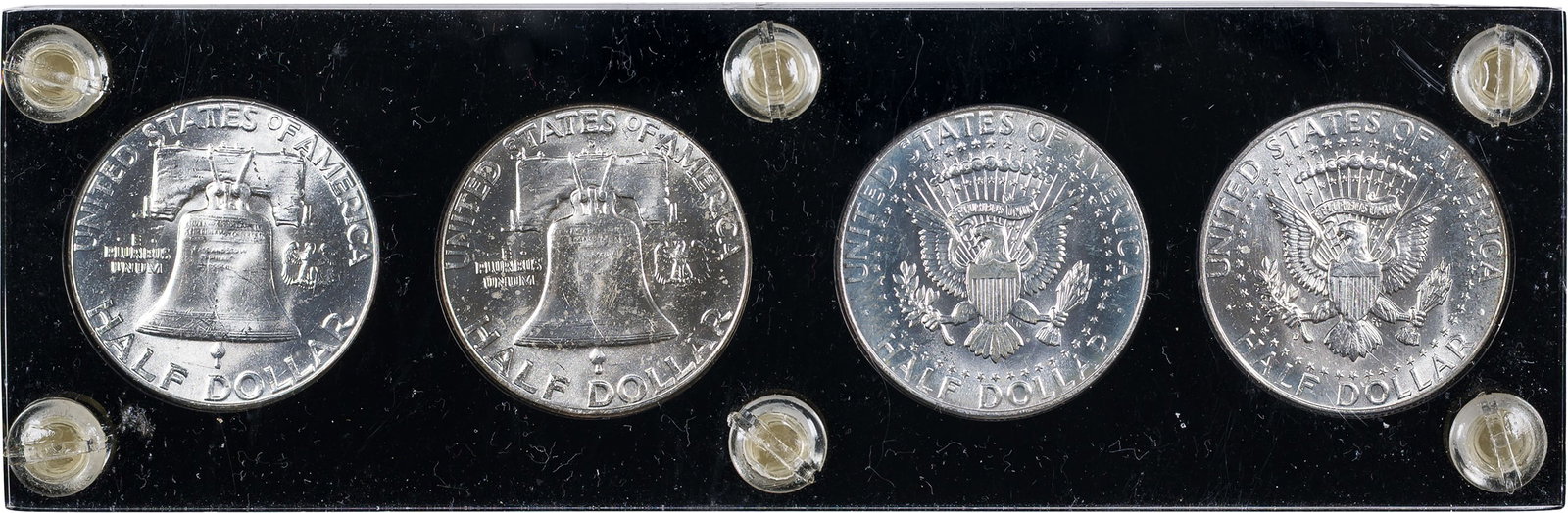 4 Piece Franklin & Kennedy Half Dollar Set - 2