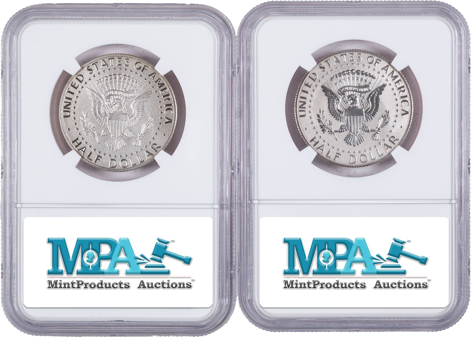 Pair Of NGC-70 Special Issue Kennedy Half Dollars - 2
