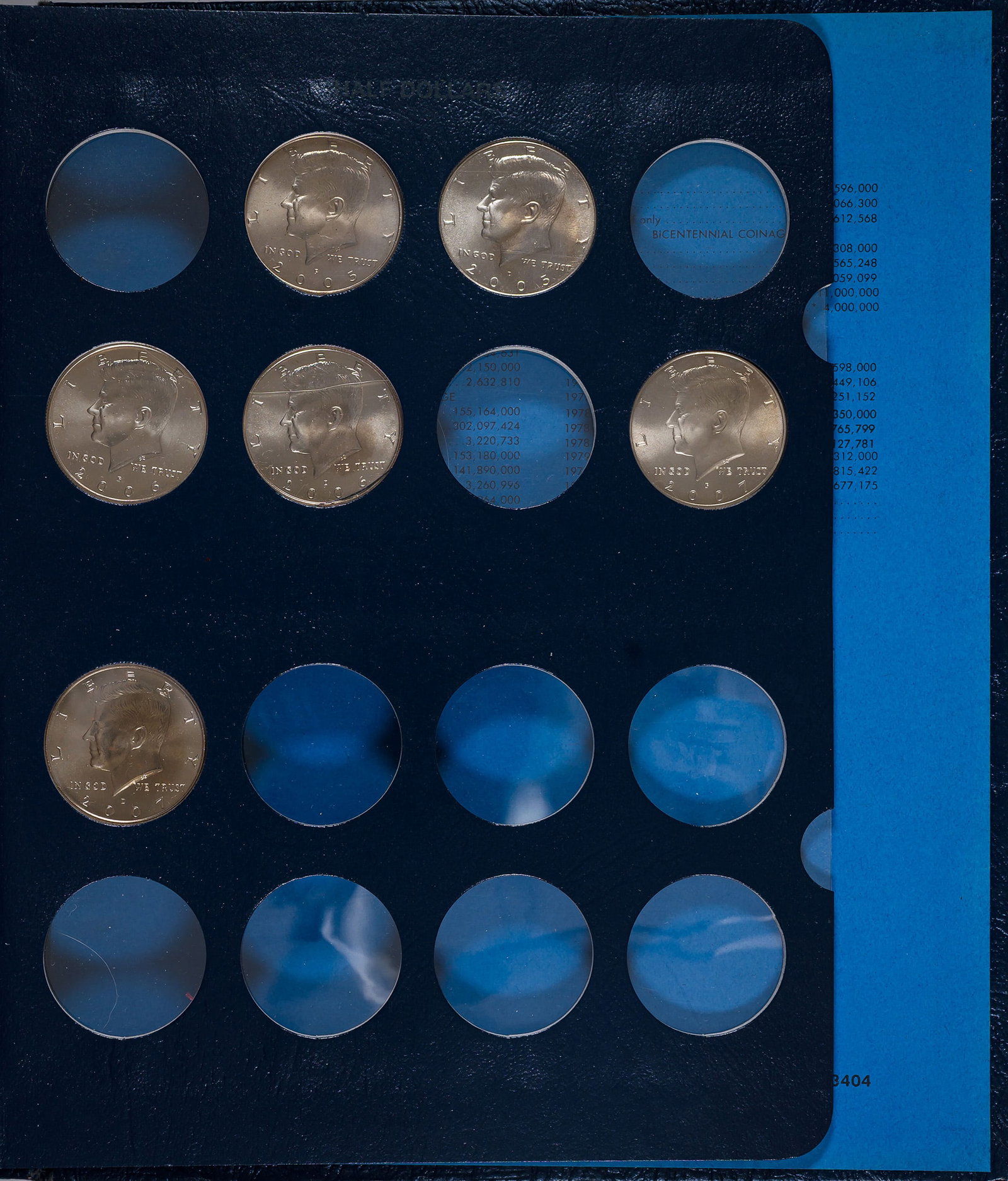 1964-2007 Kennedy Half Dollar Set - 8