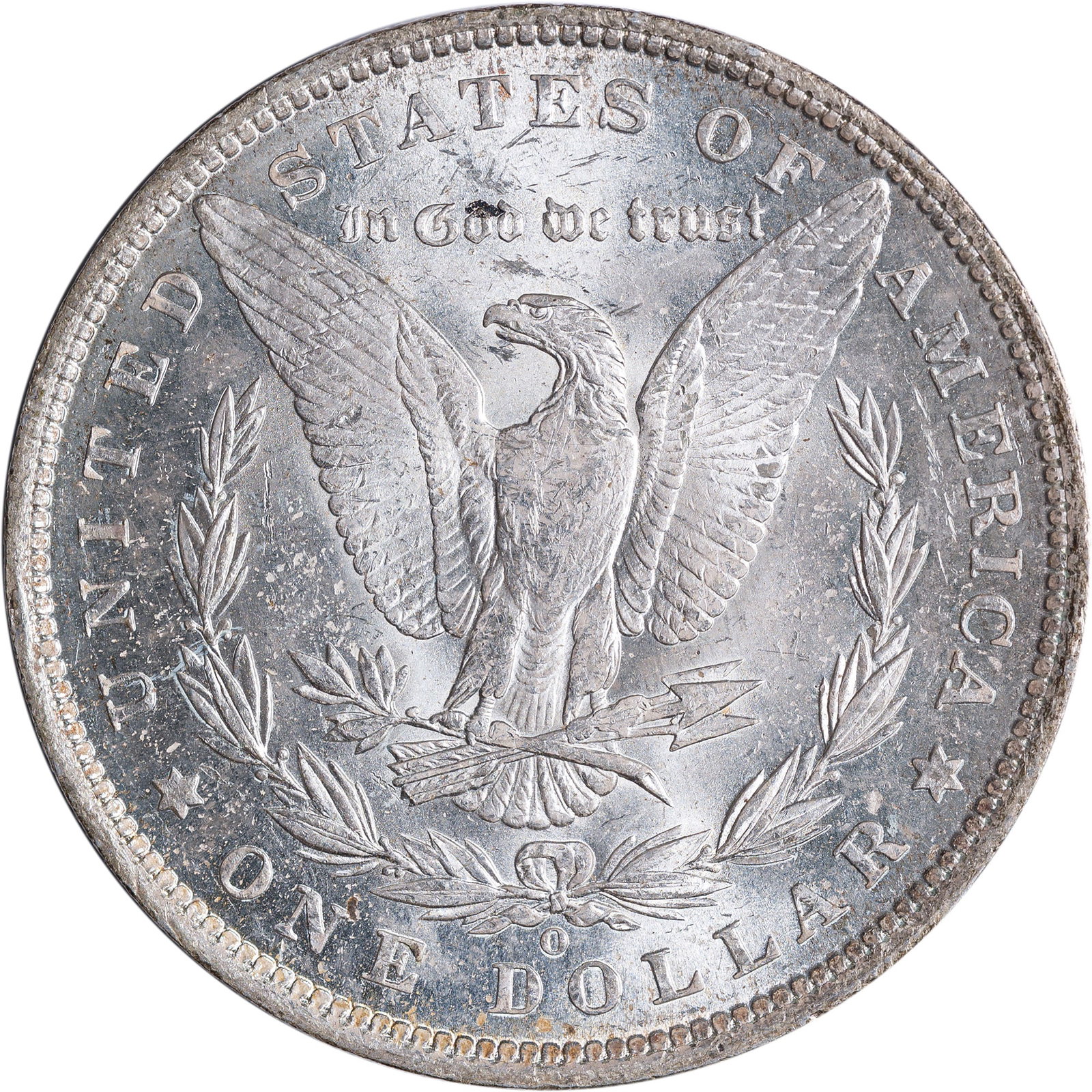 MS-60+ 1891-O Morgan Dollar - 2