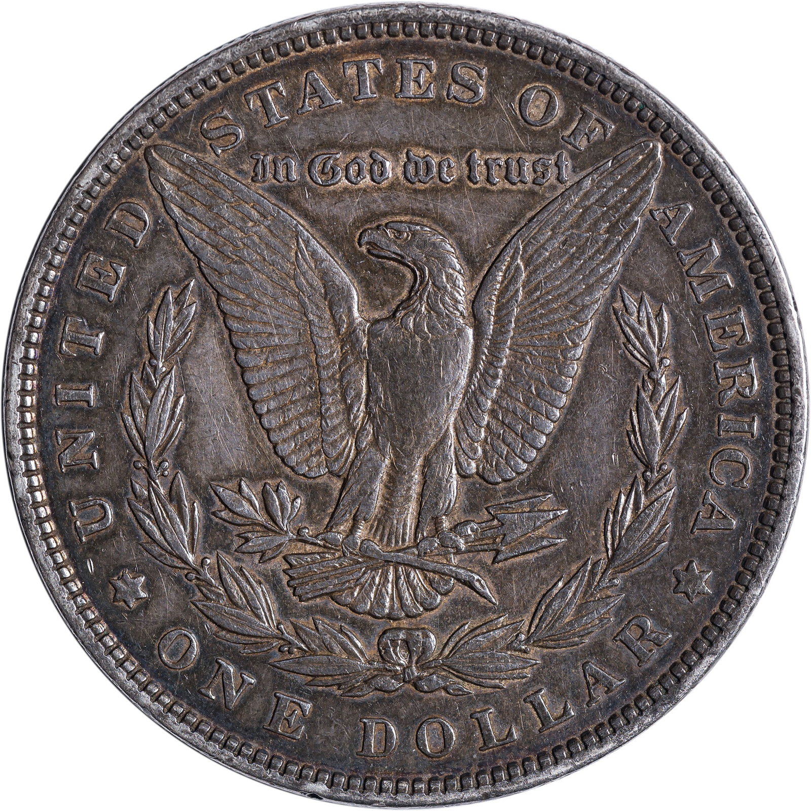 Toned EF-45 1893 Morgan Dollar - 2