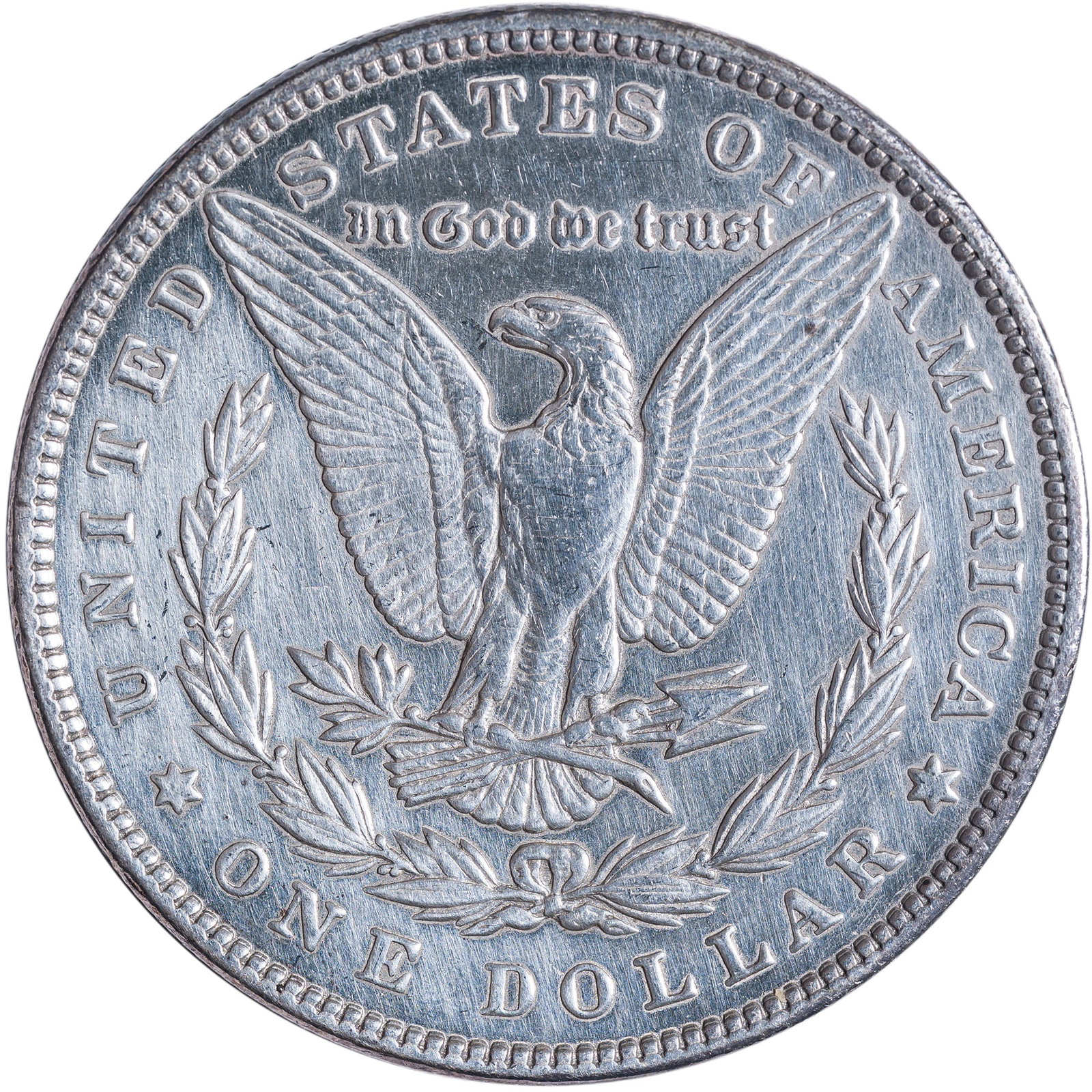 AU Details 1893 Morgan Dollar - 2