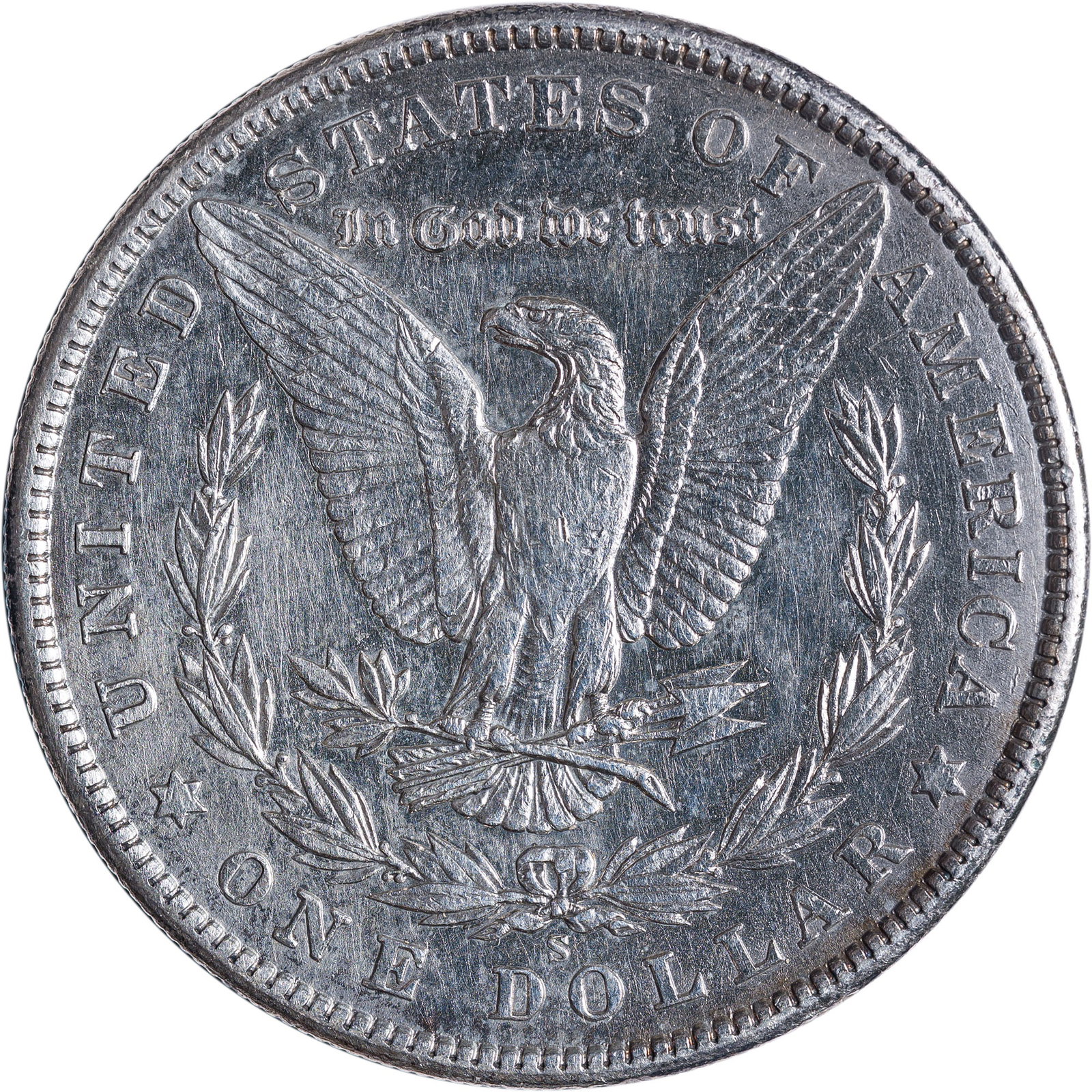 AU+ Details 1900-S Morgan Dollar - 2